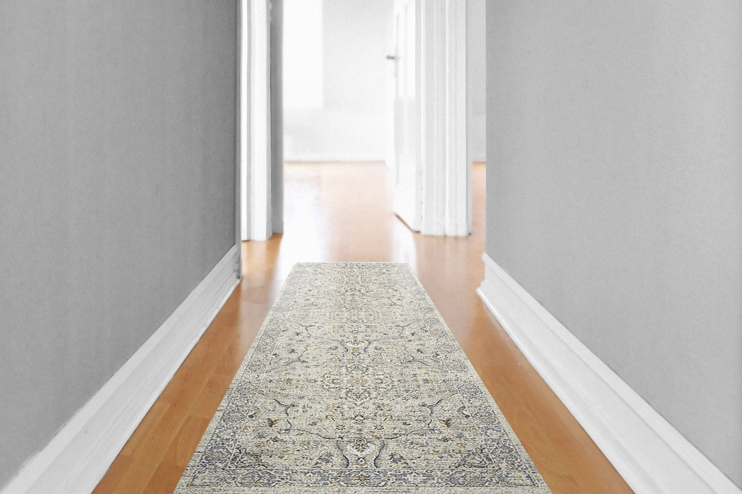 Annalise 7605-105 Cream/Blue Area Rug