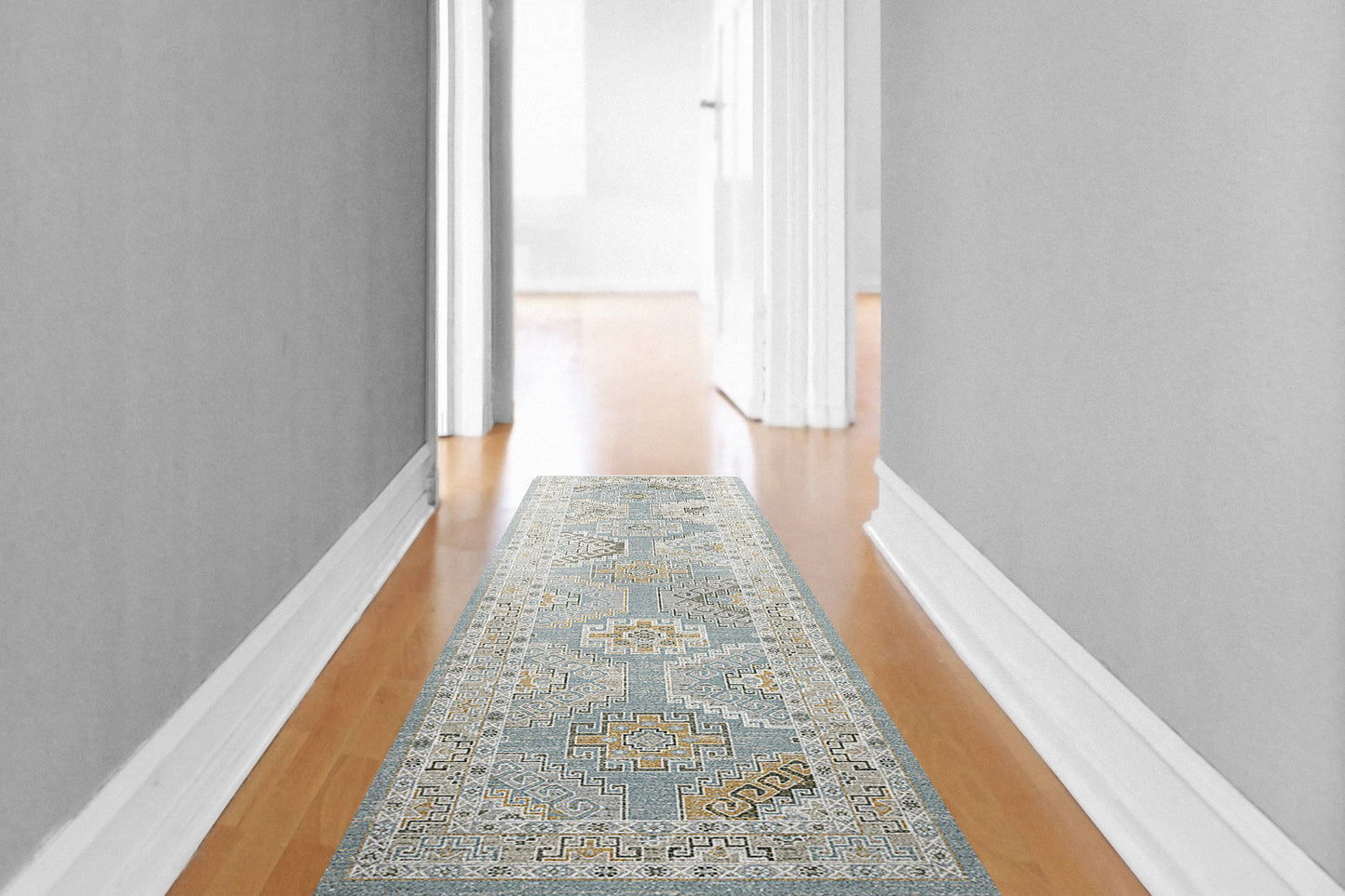 Annalise 7607-581 Blue/Beige/Cream Area Rug