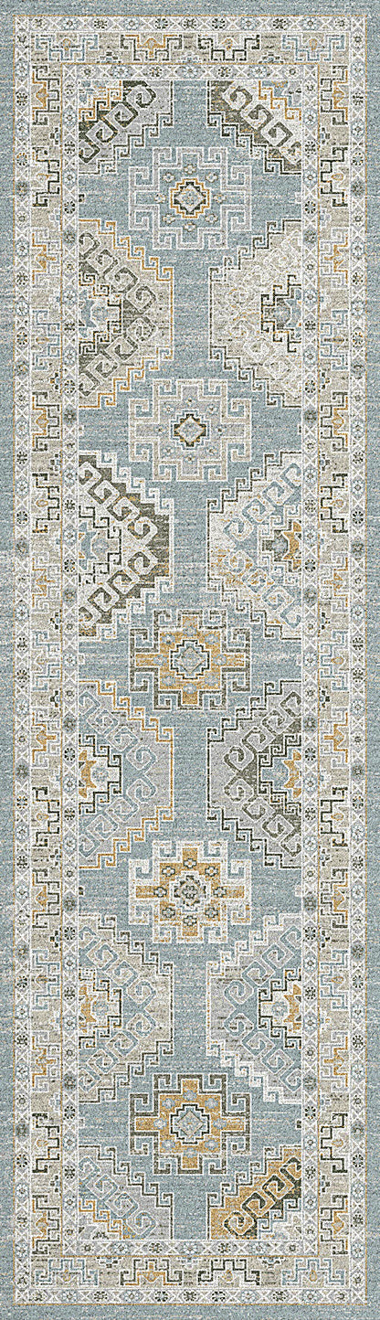 Annalise 7607-581 Blue/Beige/Cream Area Rug