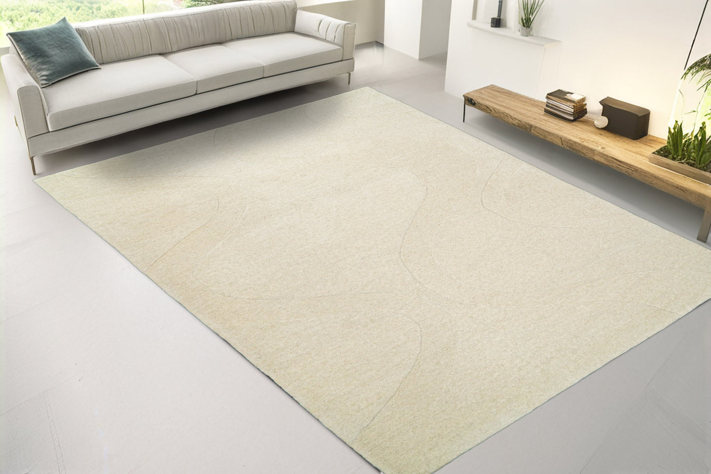 Liora 100-8550 Ivory Area Rug