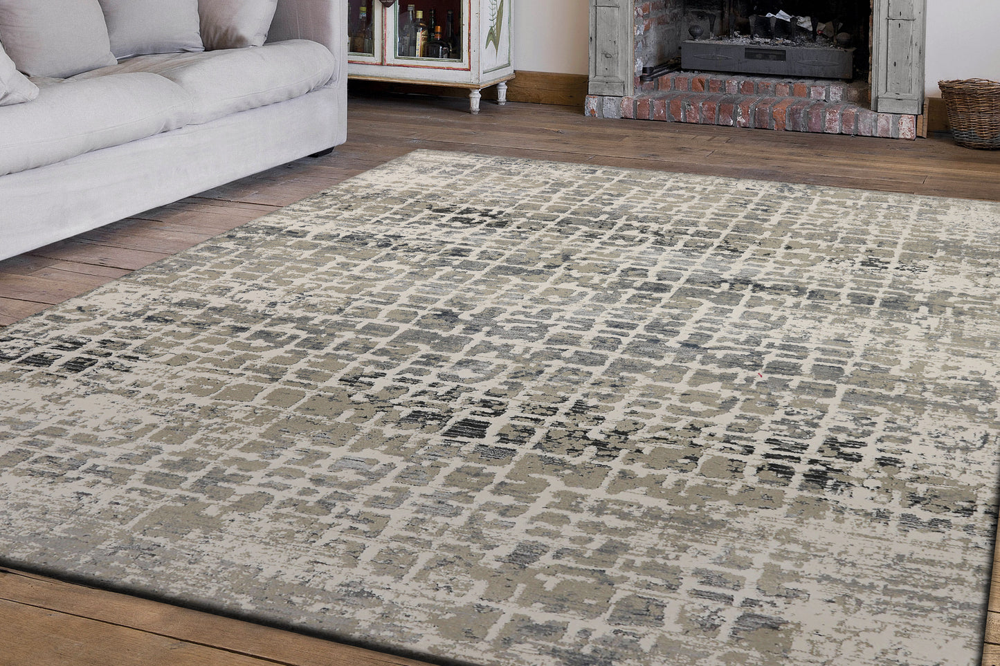 Astoria 3374-190 Cream/Grey Area Rug