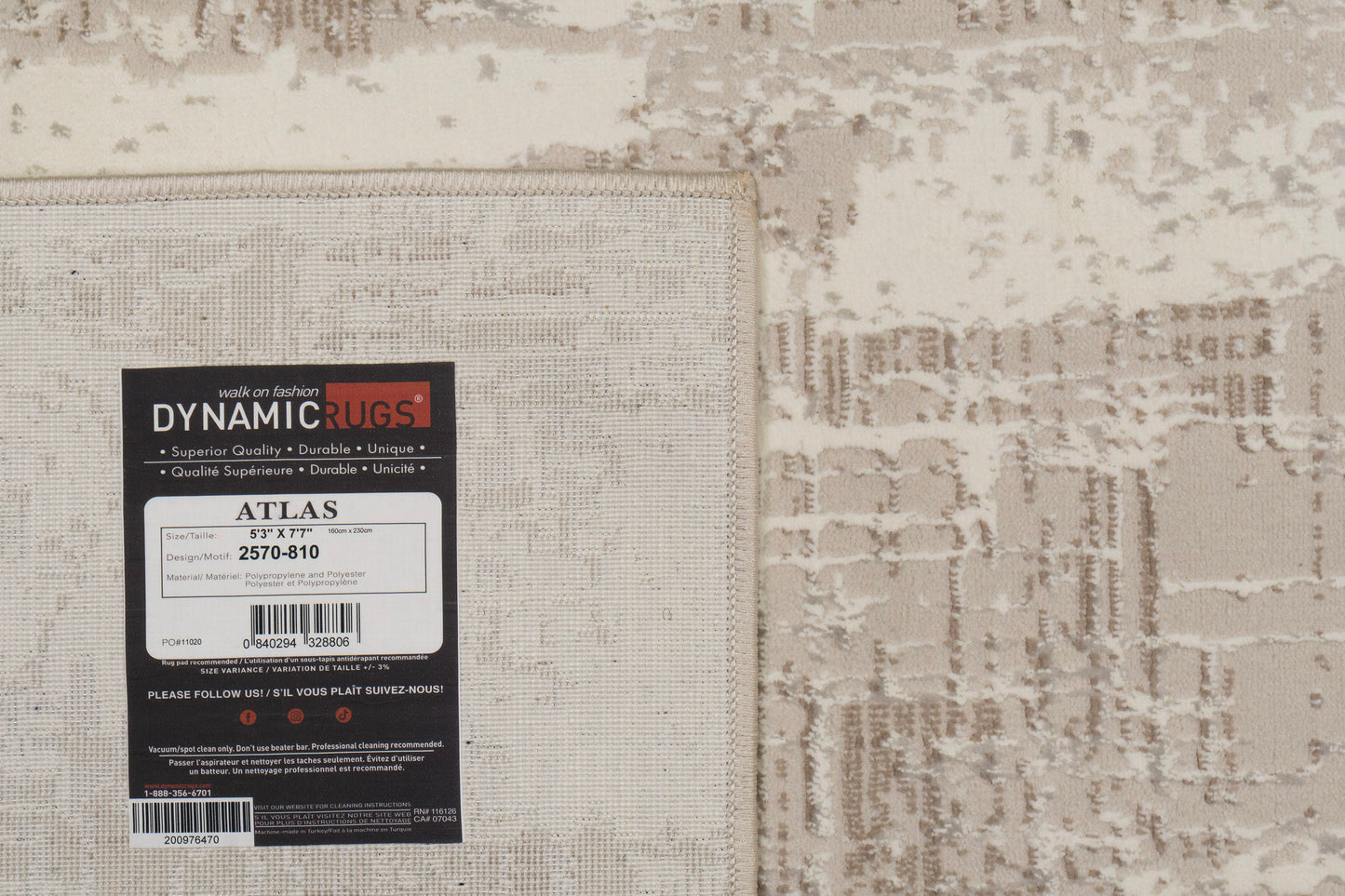 Atlas 2570-810 Beige/Ivory Area Rug