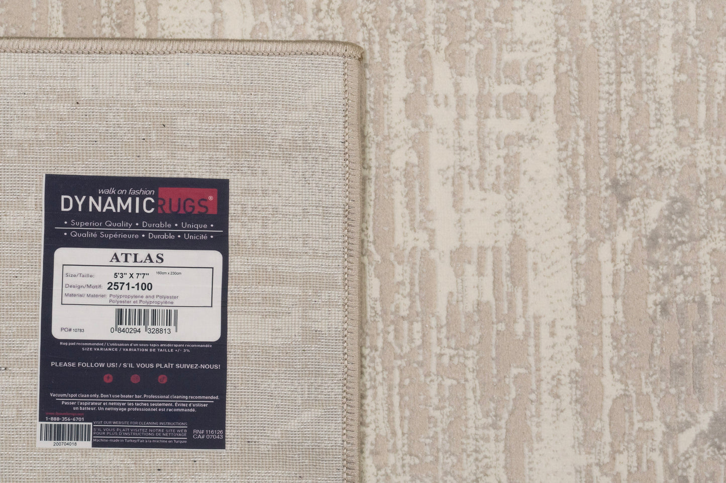 Atlas 2571-100 Cream Area Rug