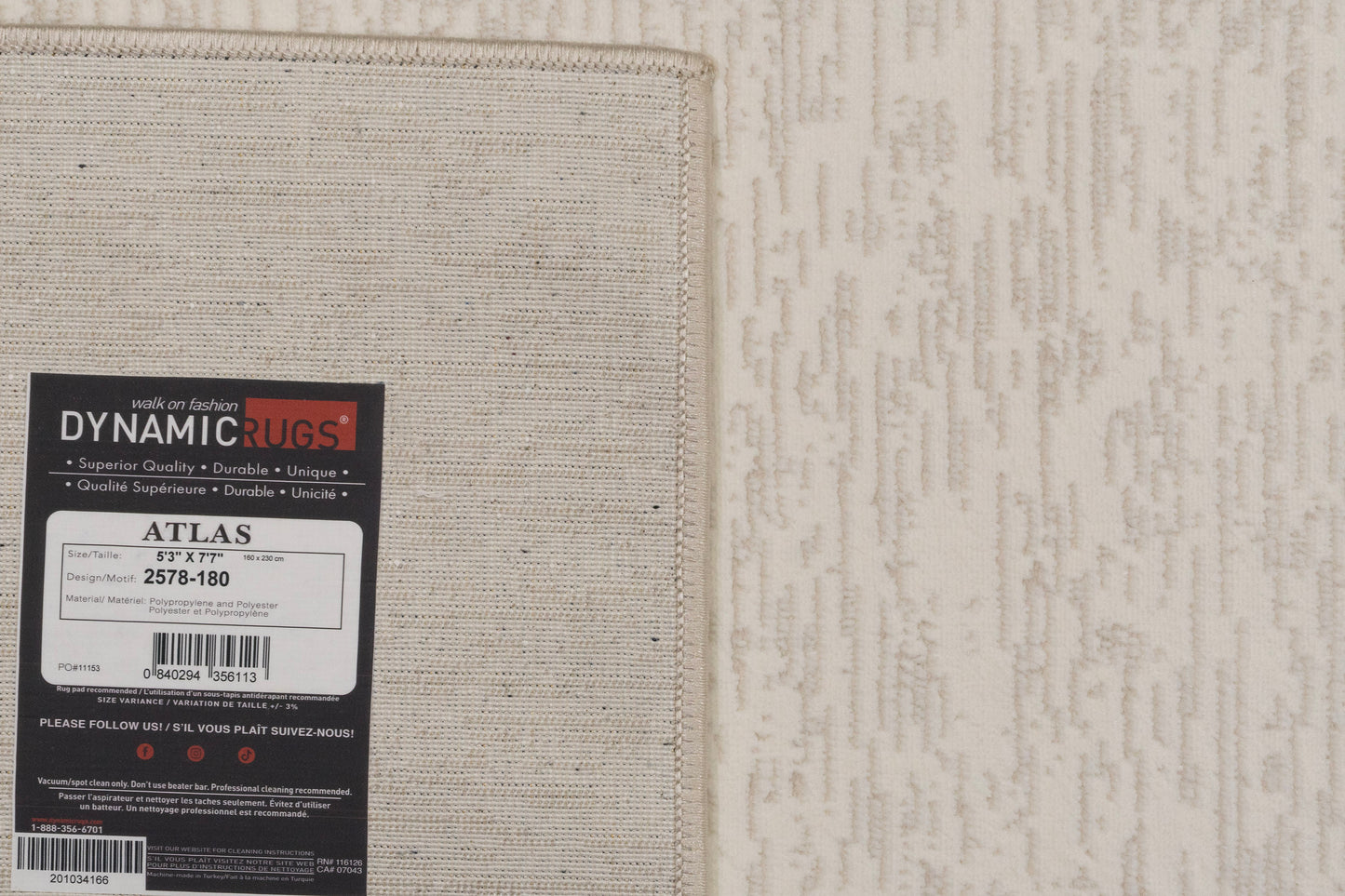 Atlas 2578-180 Ivory/Beige Area Rug