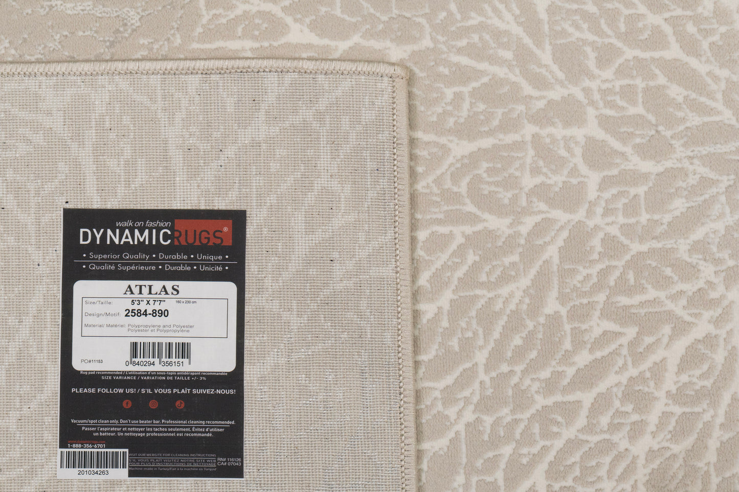 Atlas 2584-890 Beige/Grey Area Rug