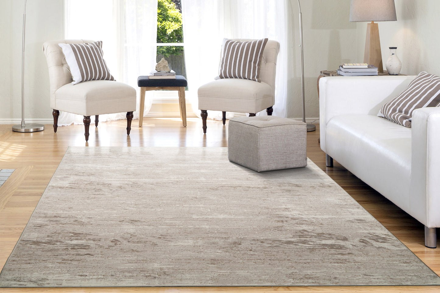 Atlas 2571-190 Cream/Grey Area Rug