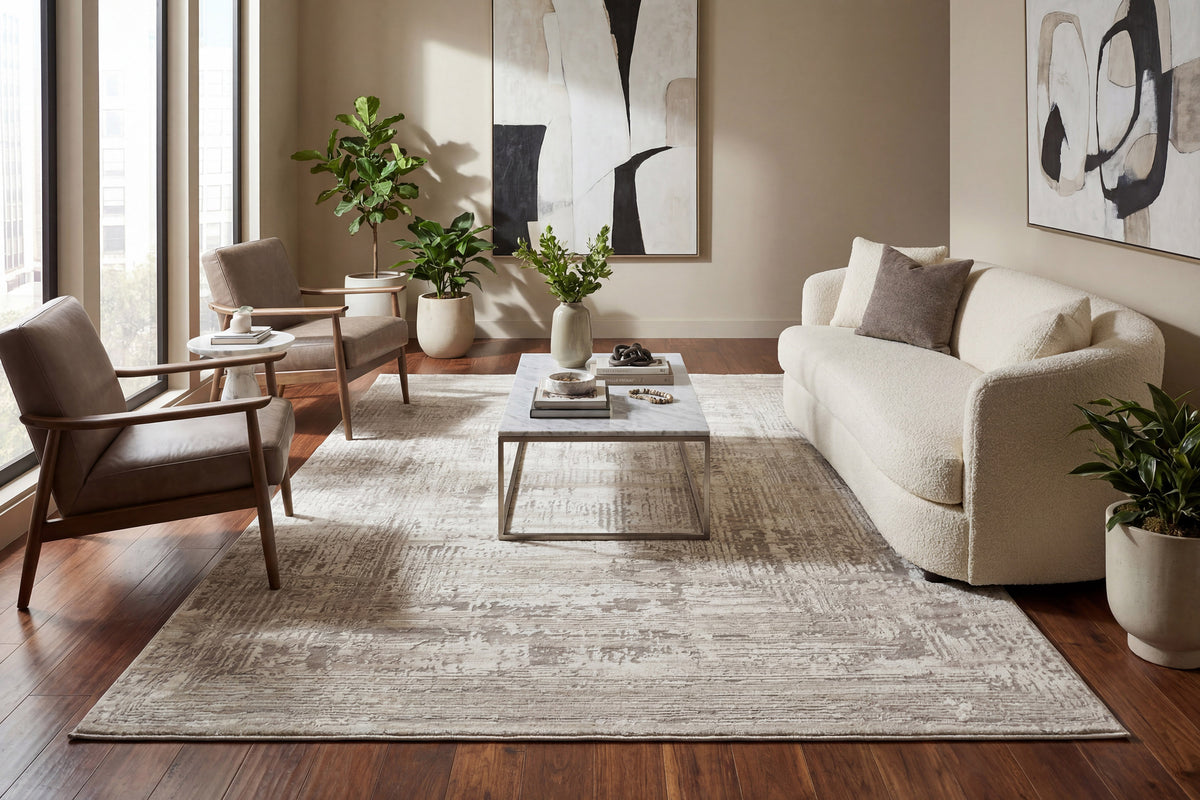 Atlas 2579-189 Ivory/Beige/Grey Area Rug