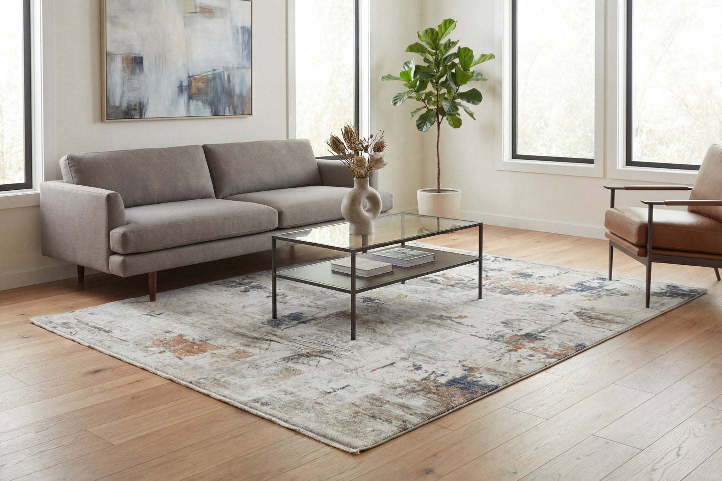 Authentic 18781-199 Ivory/Multi Area Rug