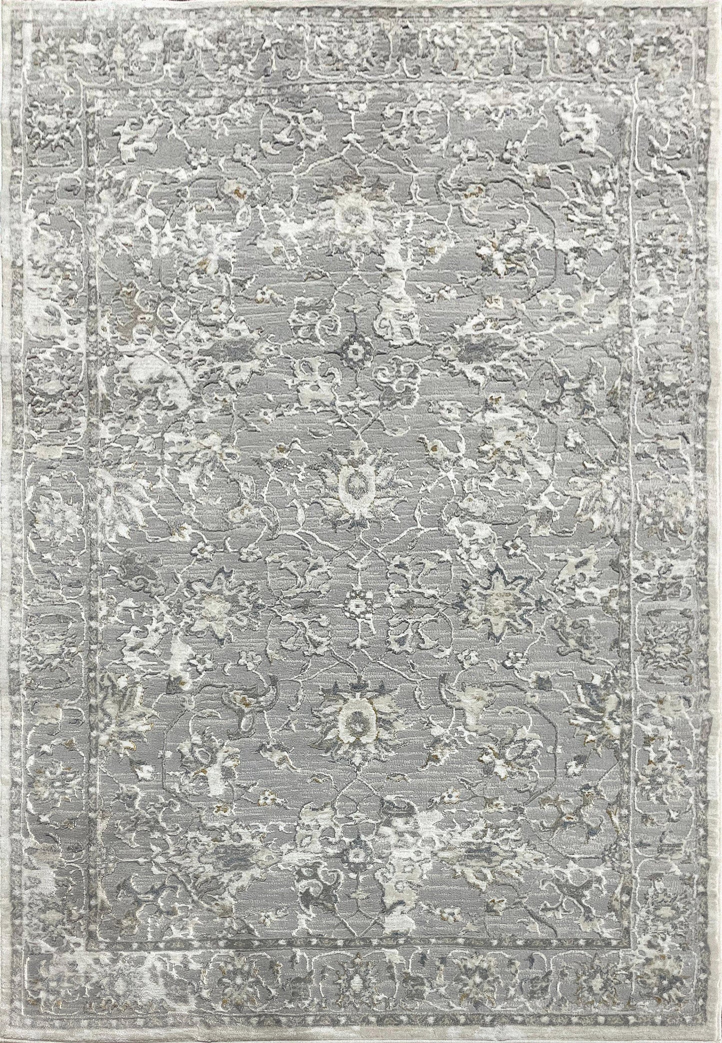 Azure 12580-195 Cream/Grey/Blue Area Rug