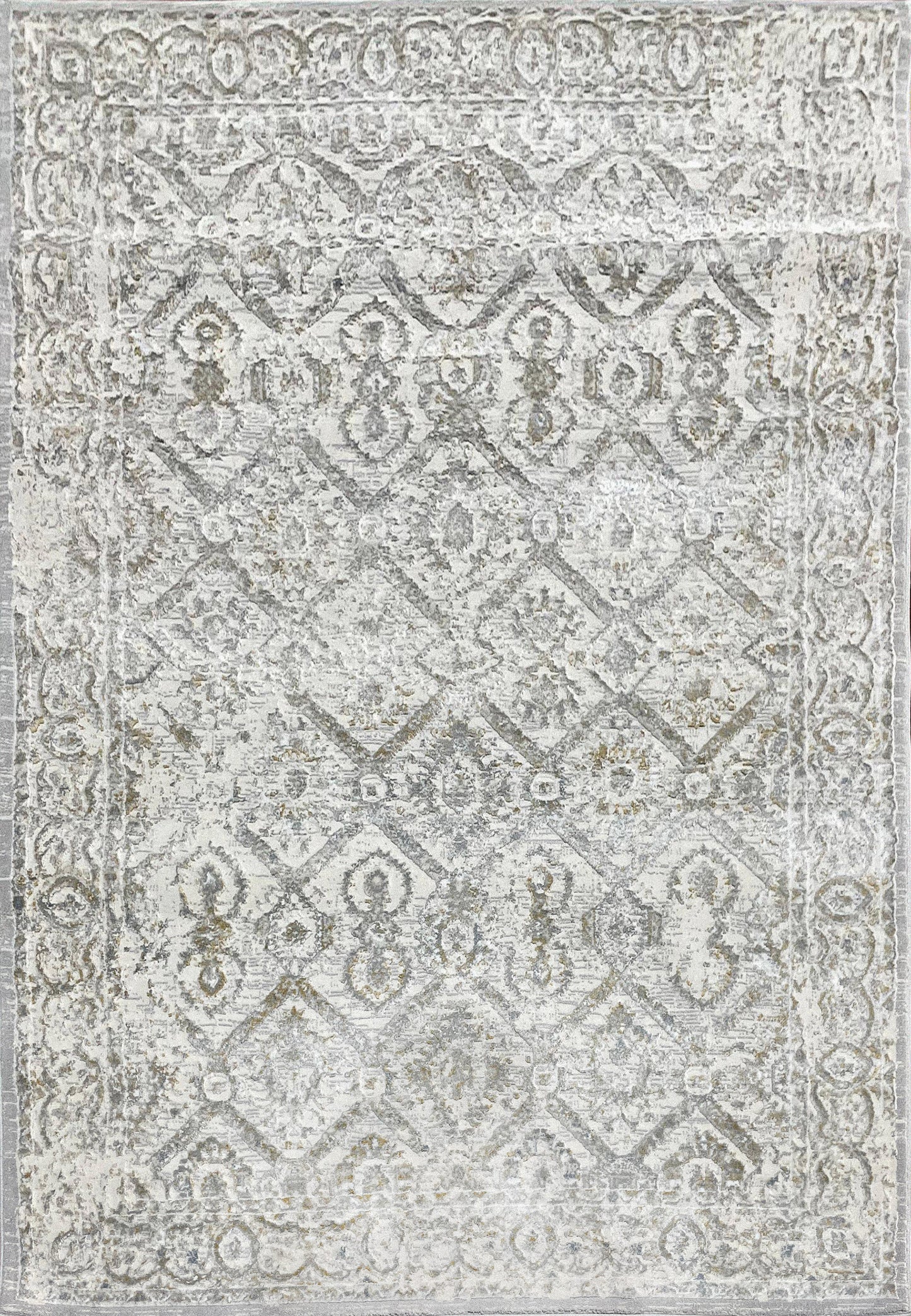 Azure 12582-189 Ivory/Beige/Grey Area Rug