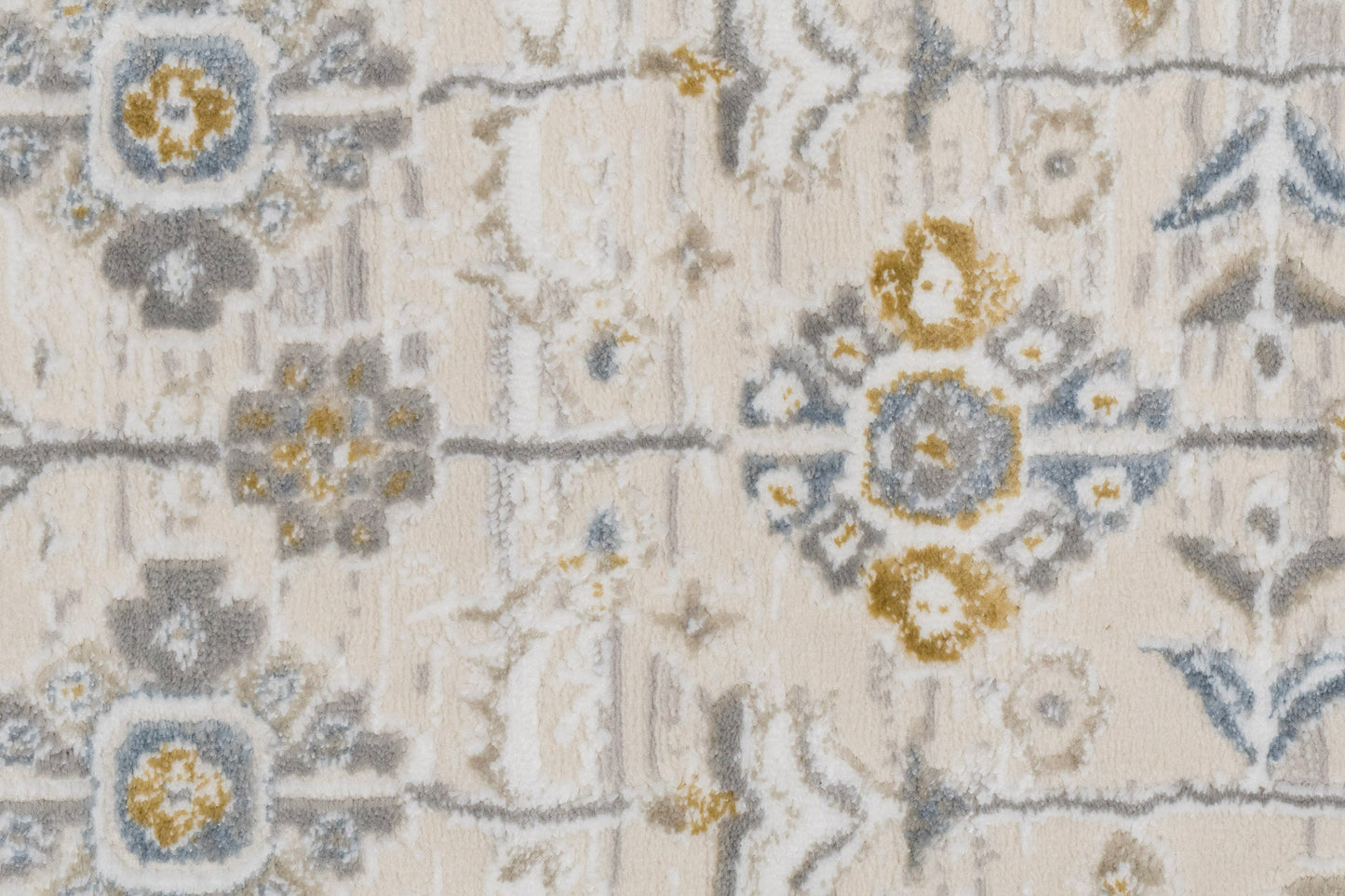 Azure 12584-195 Ivory/Grey/Blue Area Rug