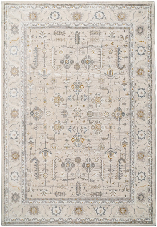 Azure 12584-195 Ivory/Grey/Blue Area Rug
