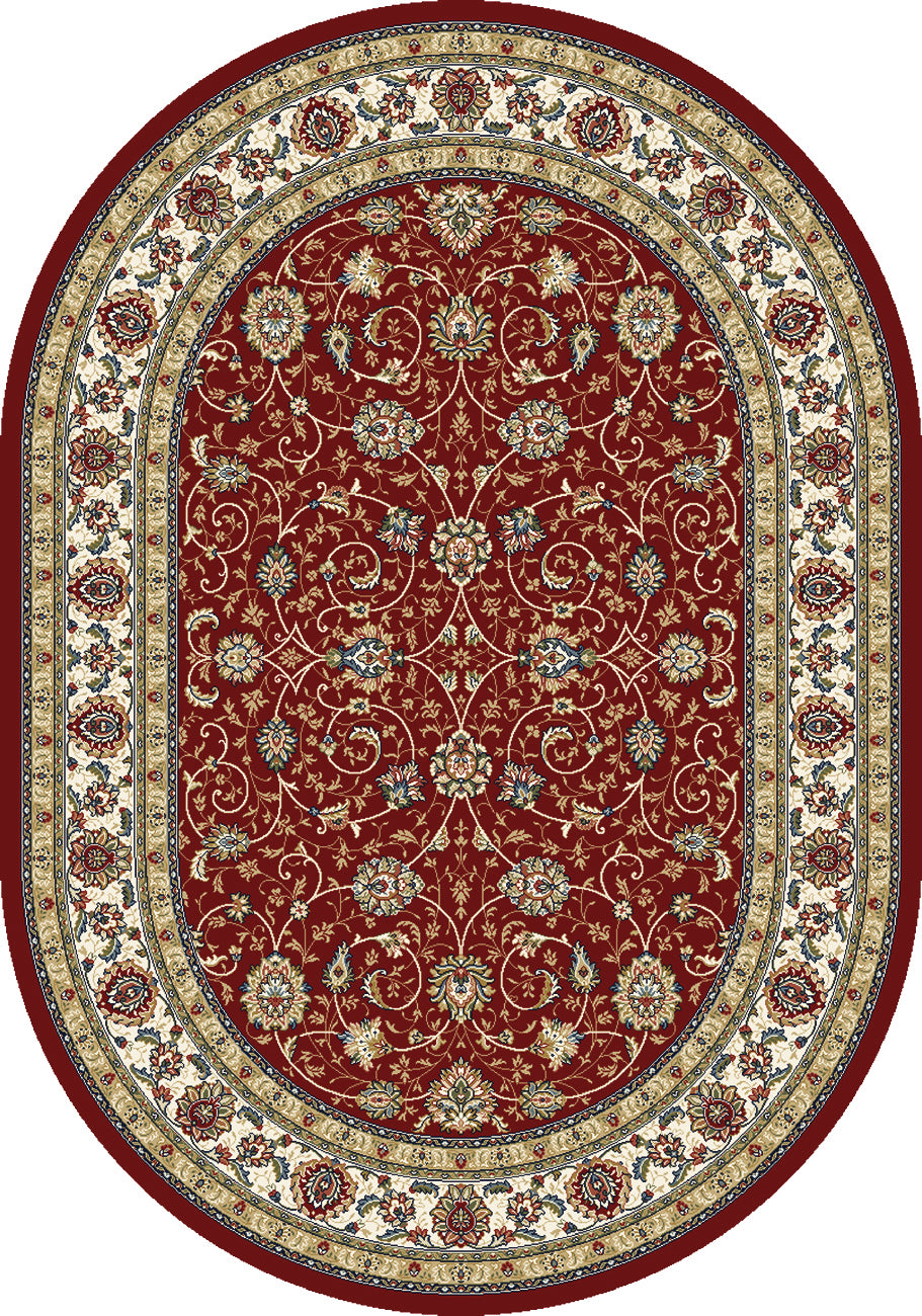Ancient Garden 57120-1464 Red/Ivory Area Rug
