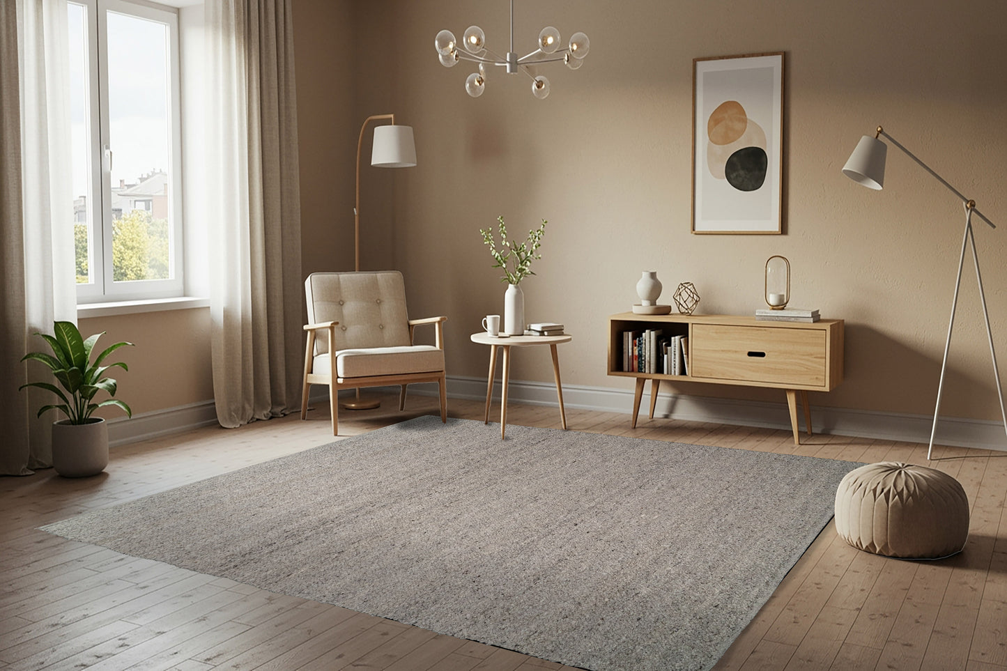 Bombay 9584-800 Taupe Area Rug