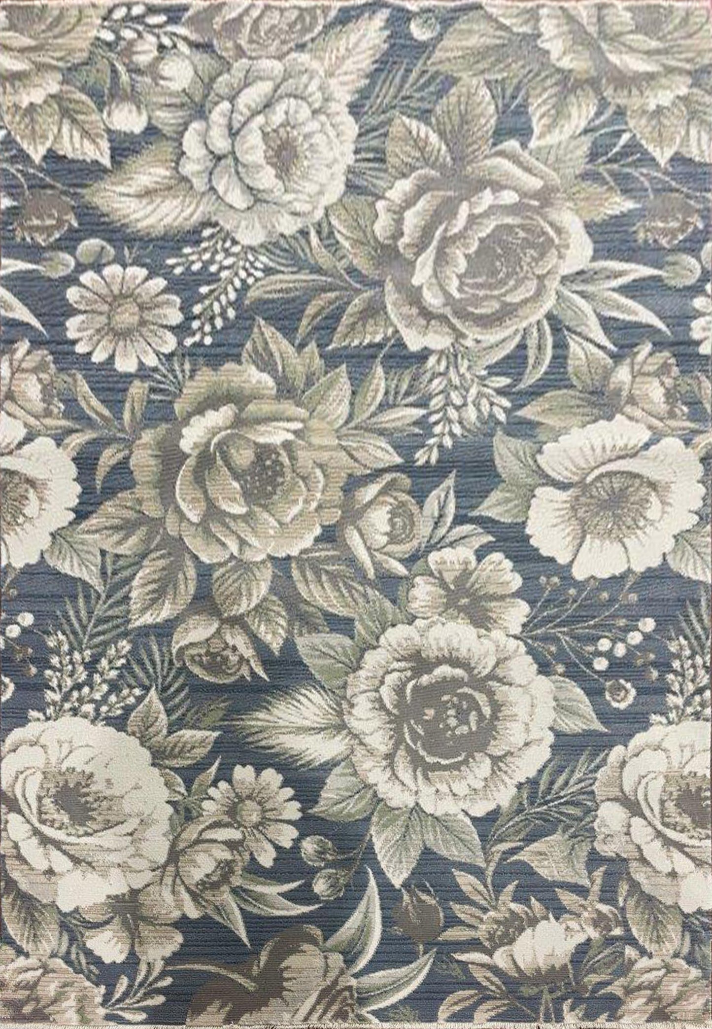 Botanica 13361-580 Navy/Beige Area Rug