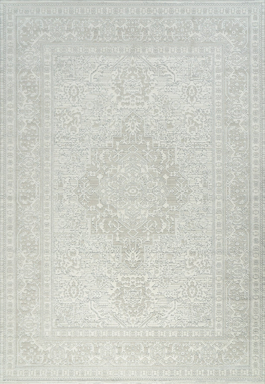 Boutique 19482-910 Grey/Cream Area Rug