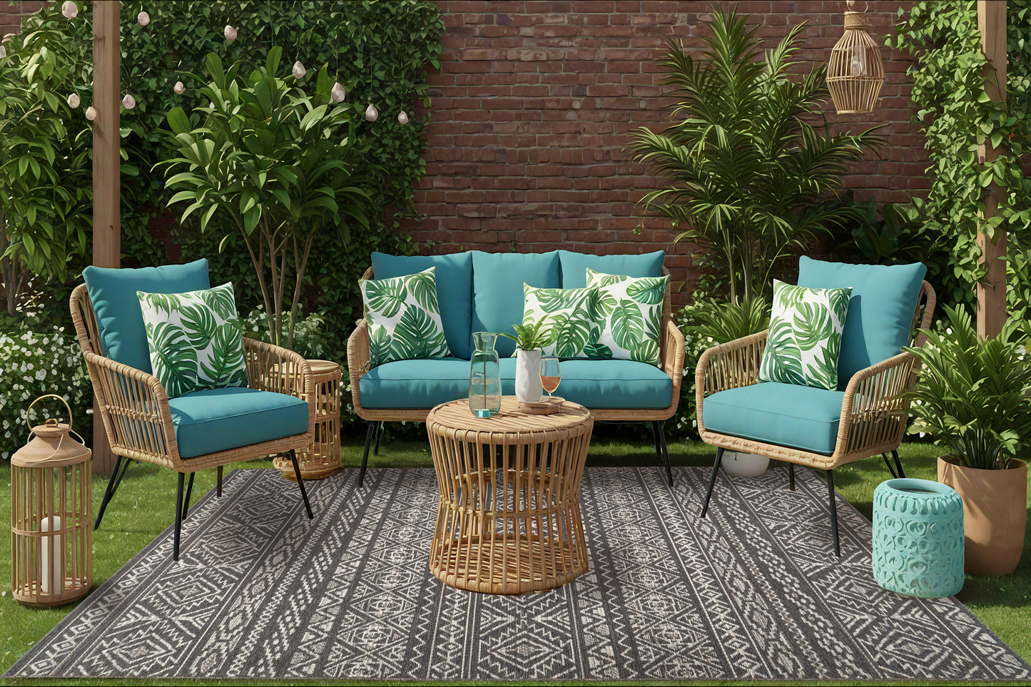 Brighton 8359-3034 Grey Area Rug