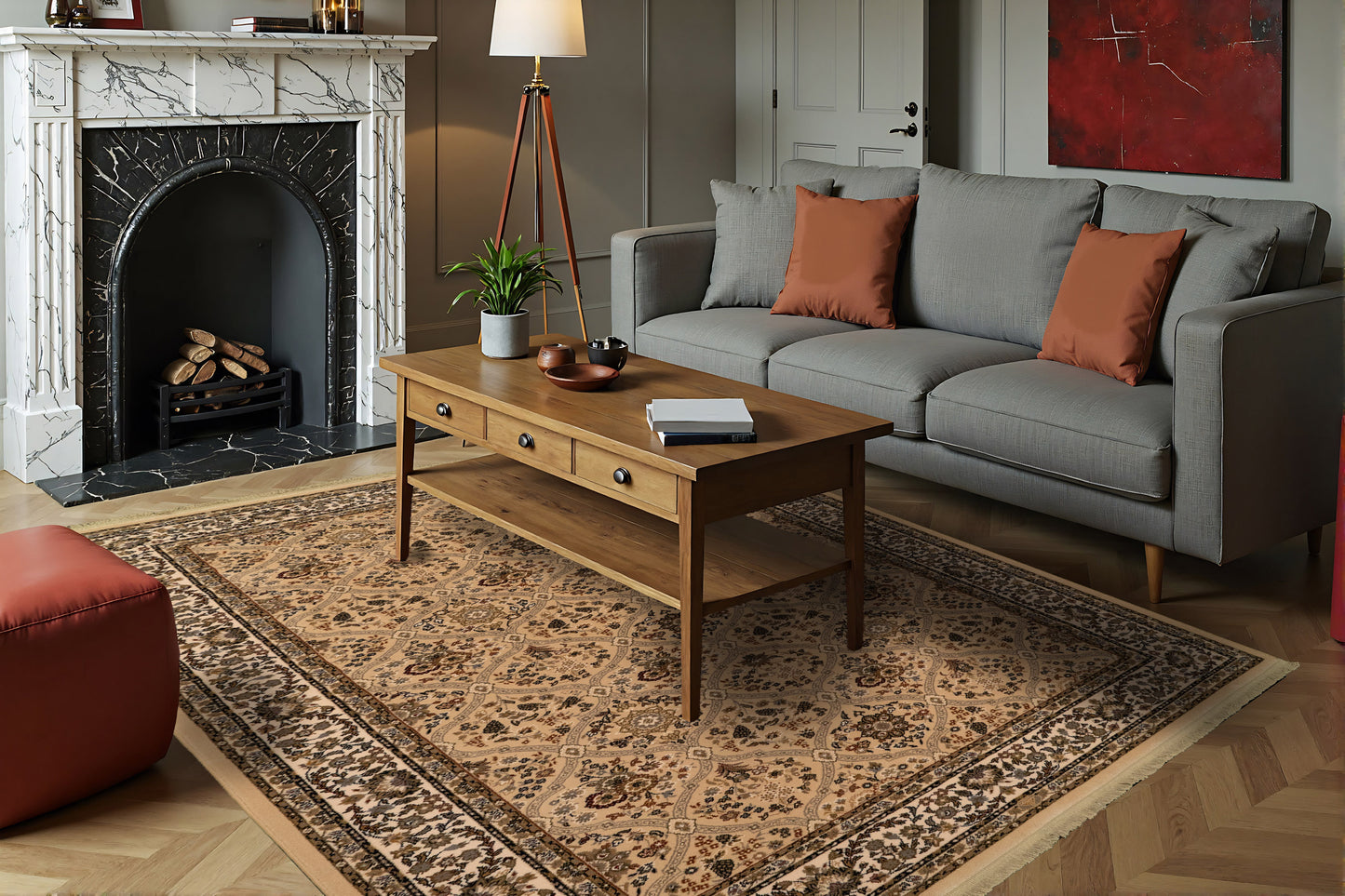 Brilliant 7211-820 Linen Area Rug