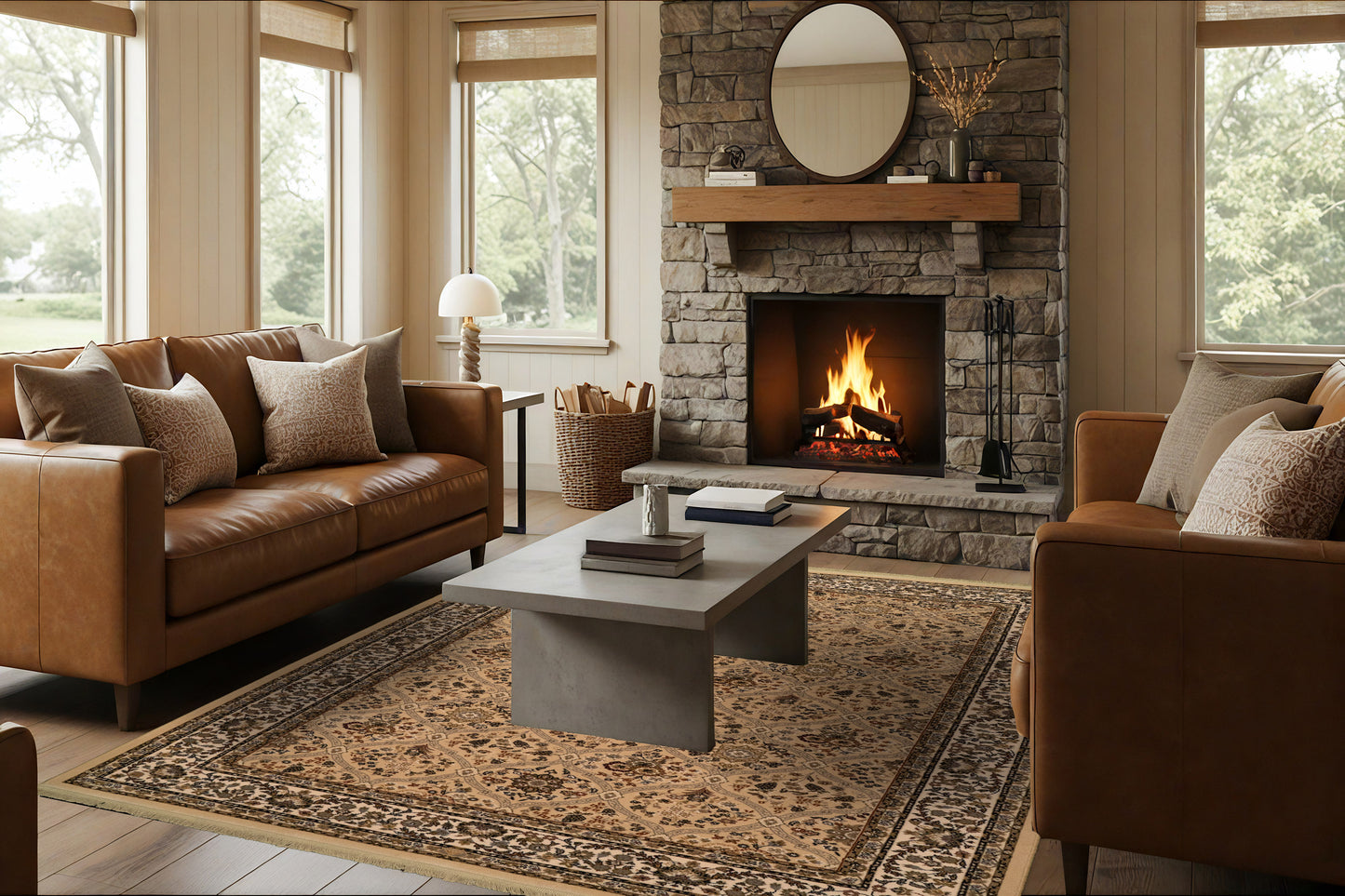 Brilliant 7211-820 Linen Area Rug