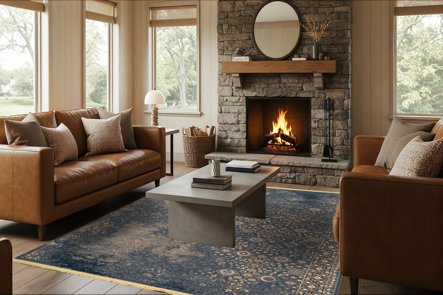 Brilliant 72403-900 Blue Area Rug