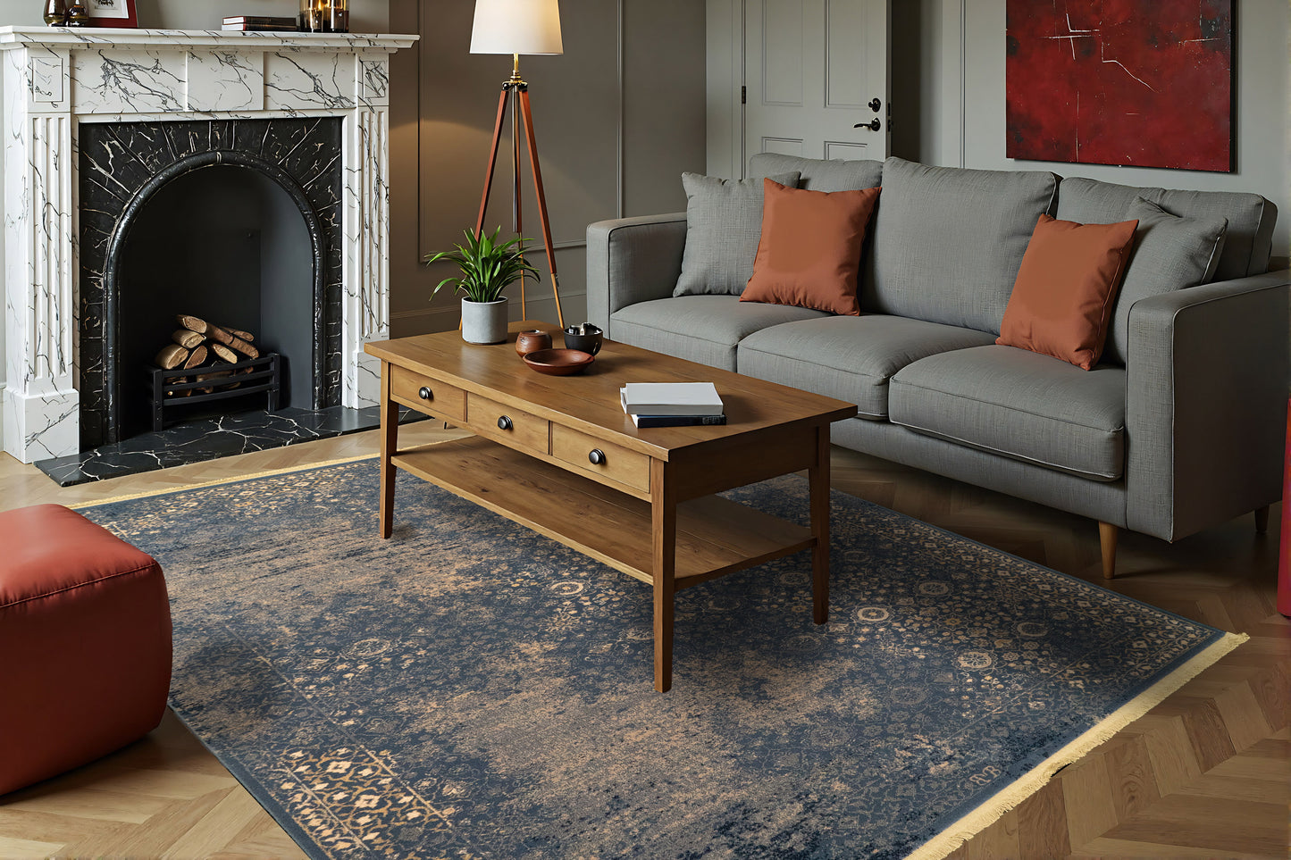 Brilliant 72403-900 Blue Area Rug