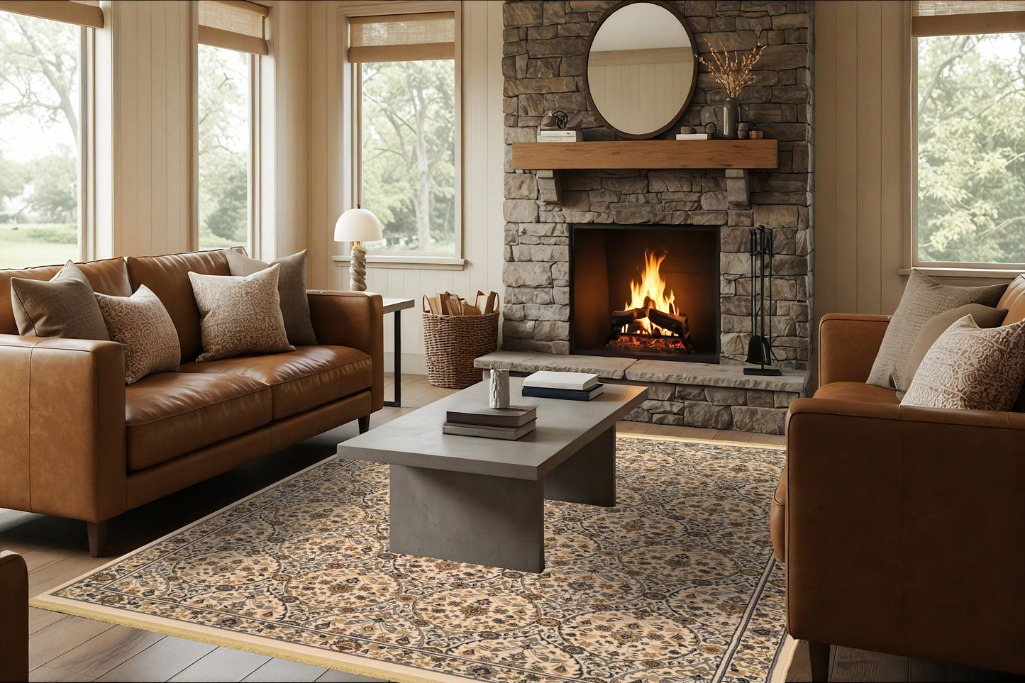 Brilliant 7278-101 Ivory Area Rug