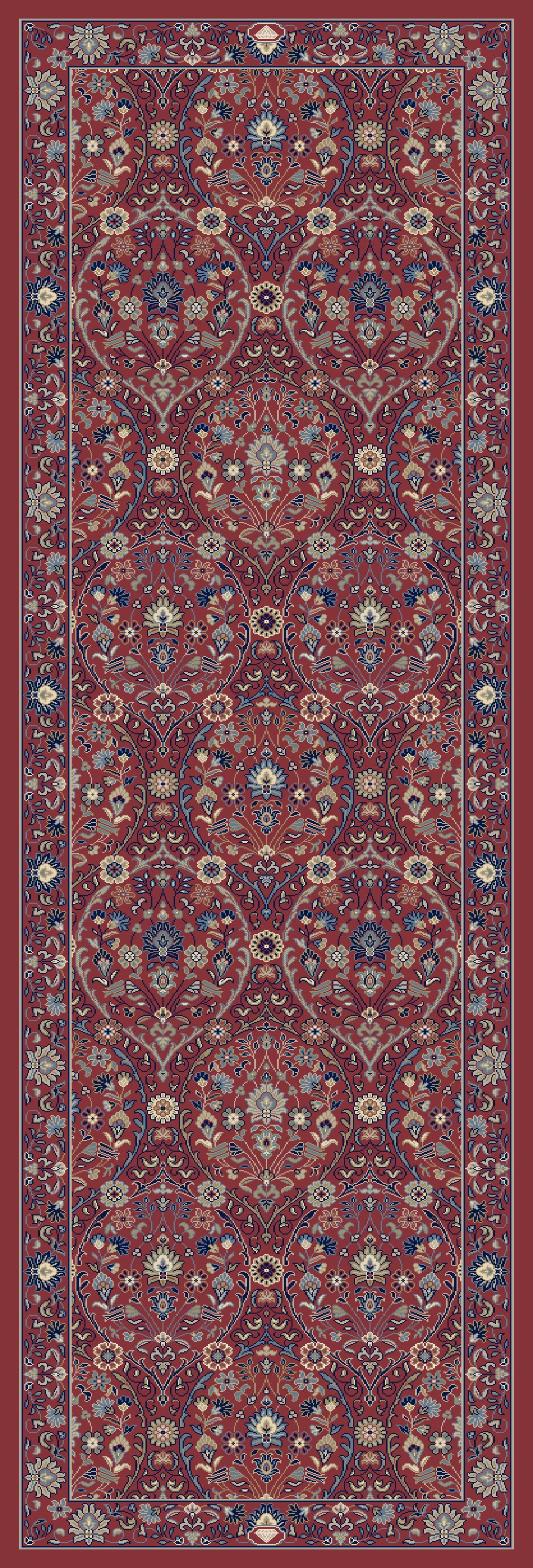 Brilliant 7278-300 Red Area Rug