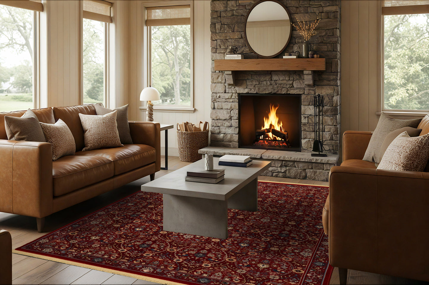 Brilliant 7278-300 Red Area Rug
