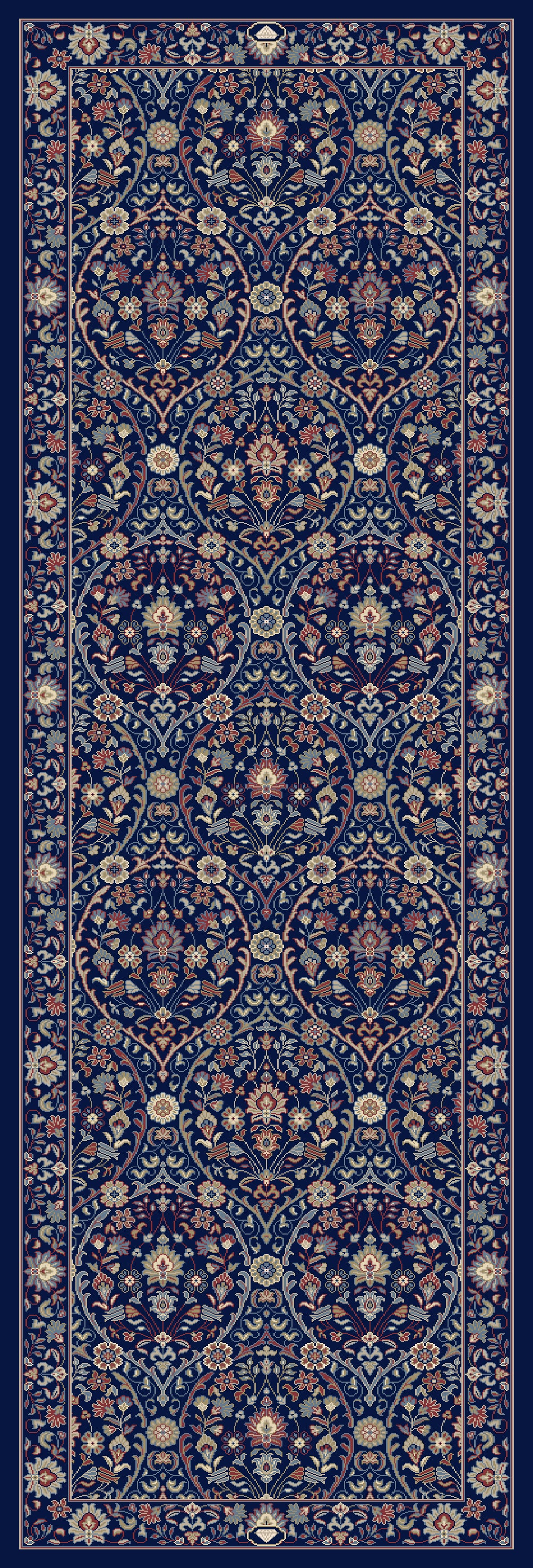 Brilliant 7278-500 Blue Area Rug