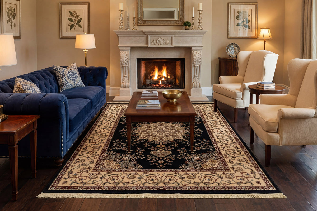 Brilliant 7201-090 Black Area Rug