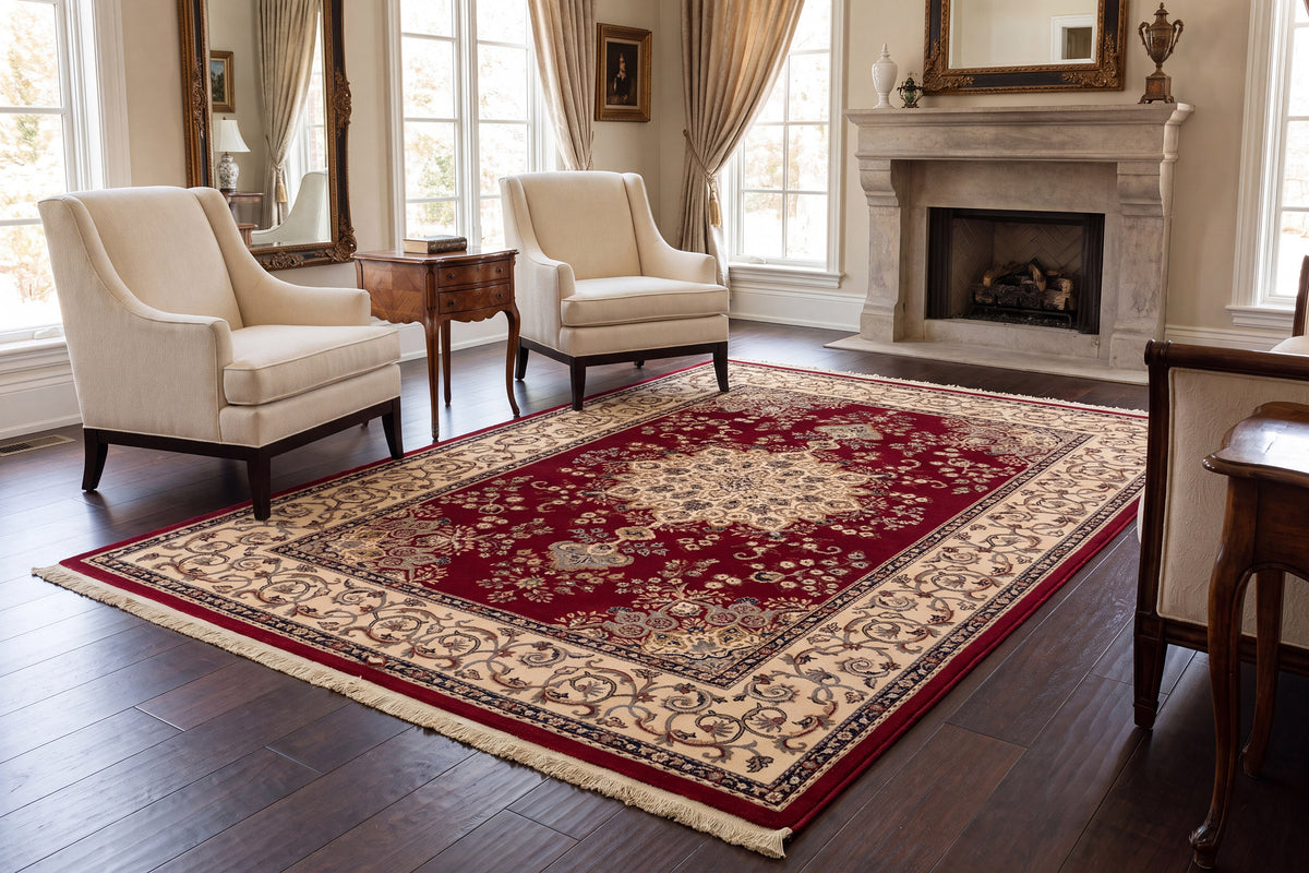 Brilliant 7201-330 Red Area Rug