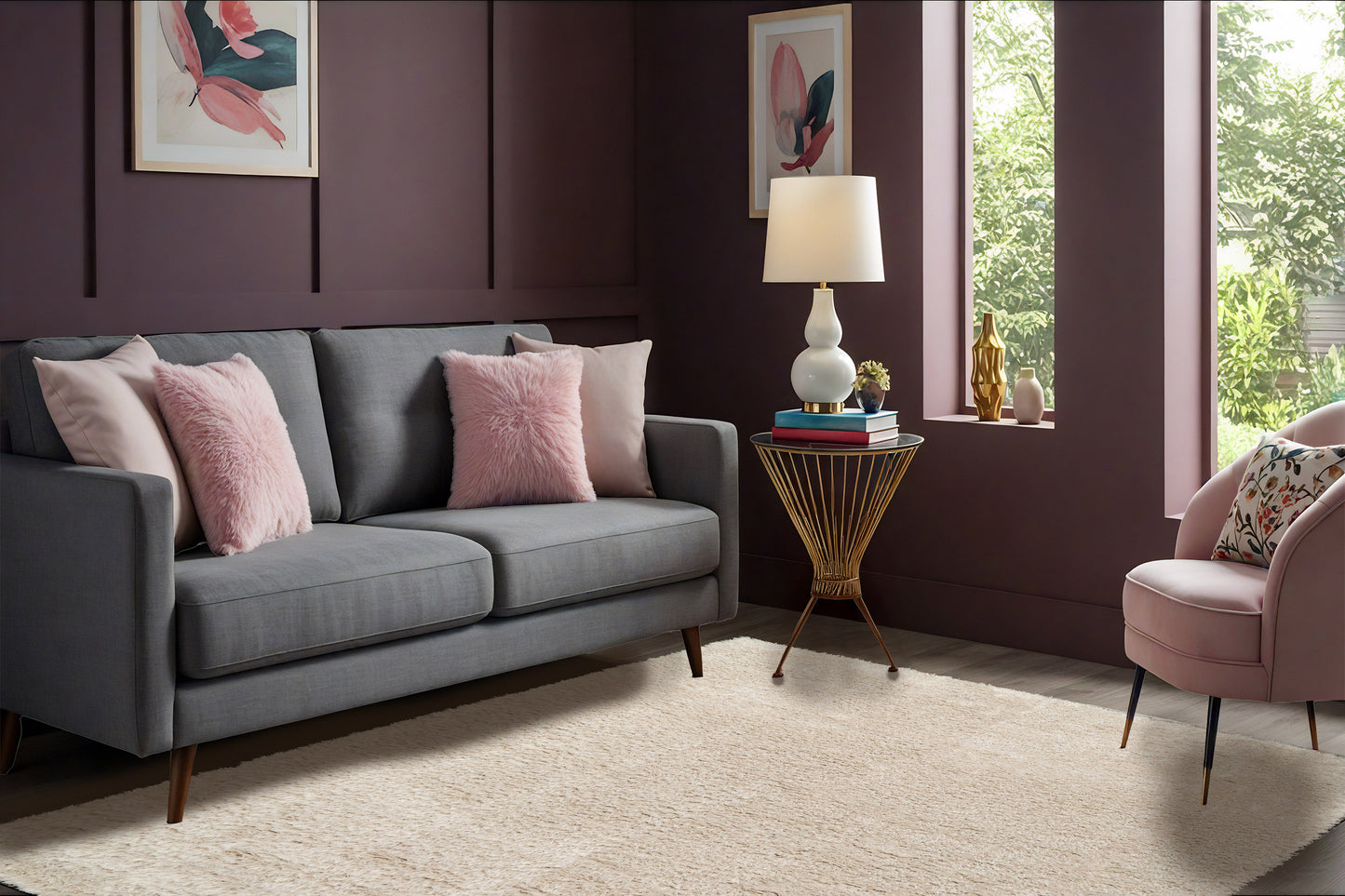 Callie 4970-100 Ivory Area Rug