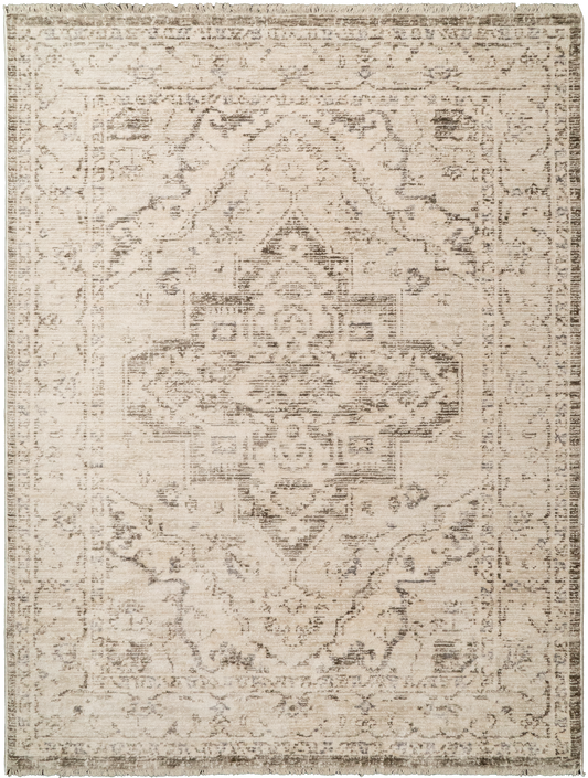 Calypso 13500-190 Ivory / Grey Area Rug