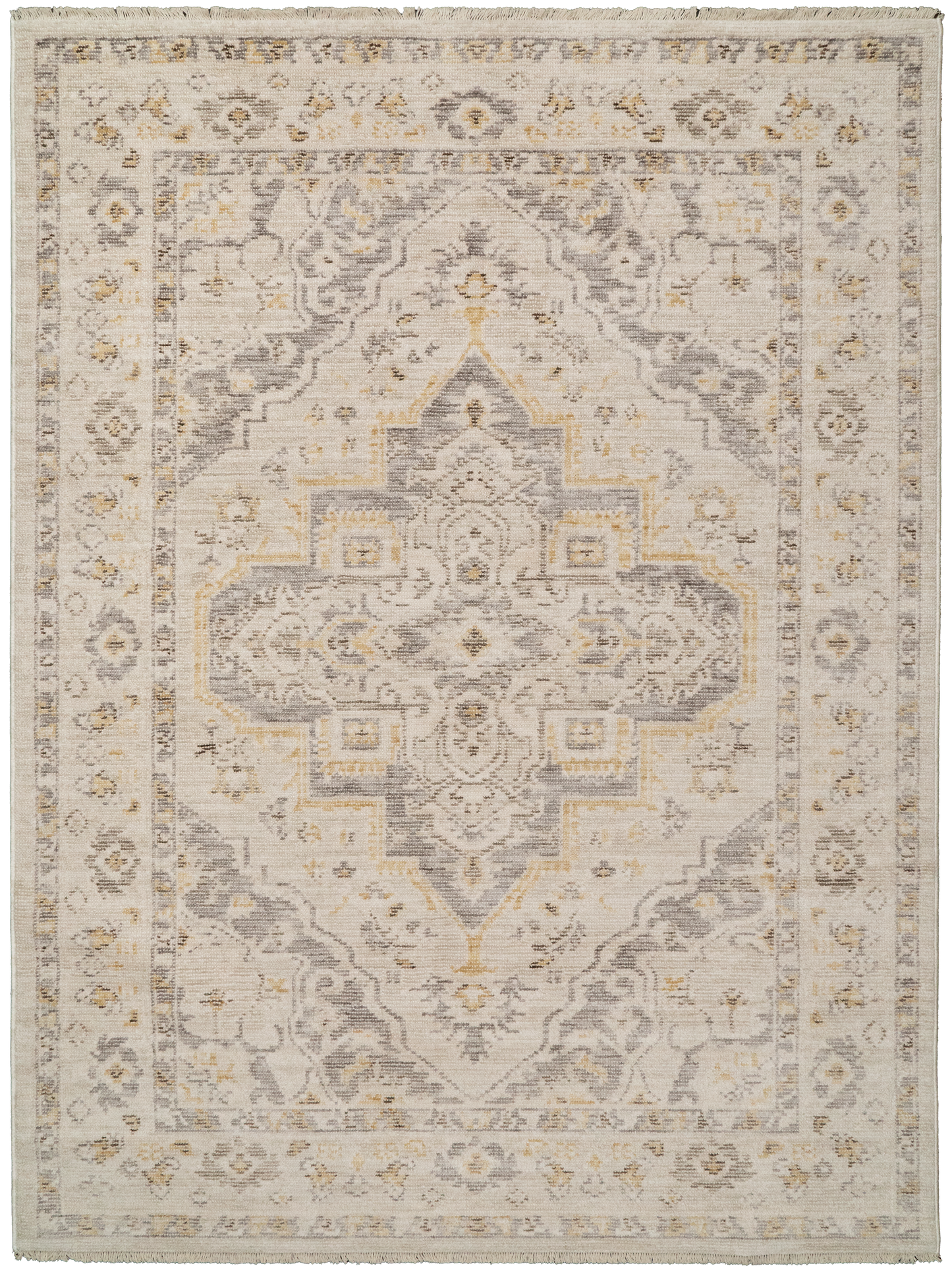 Calypso 13504-190 Ivory / Grey Area Rug
