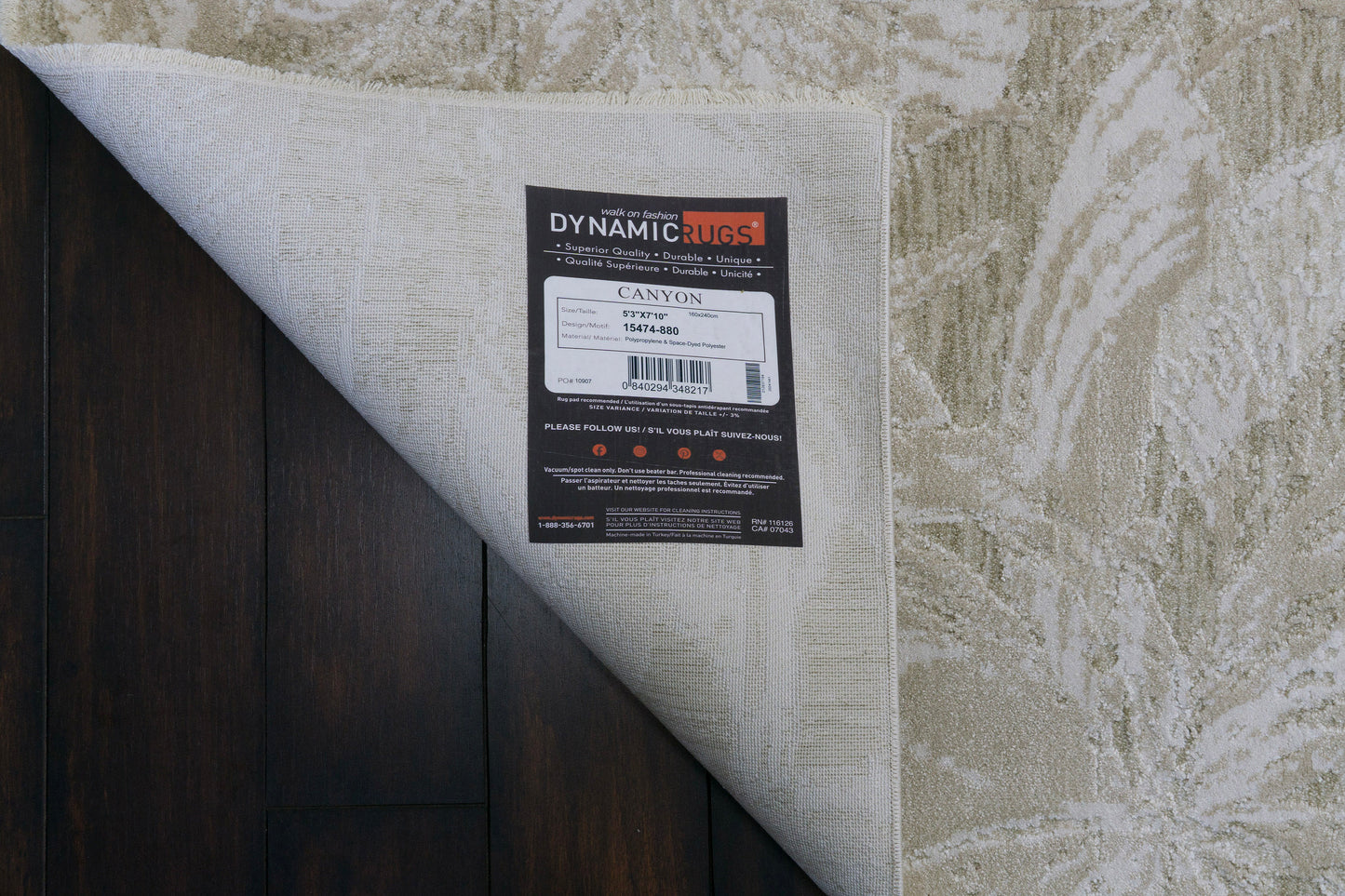 Canyon 15474-880 Beige/Light Beige Area Rug