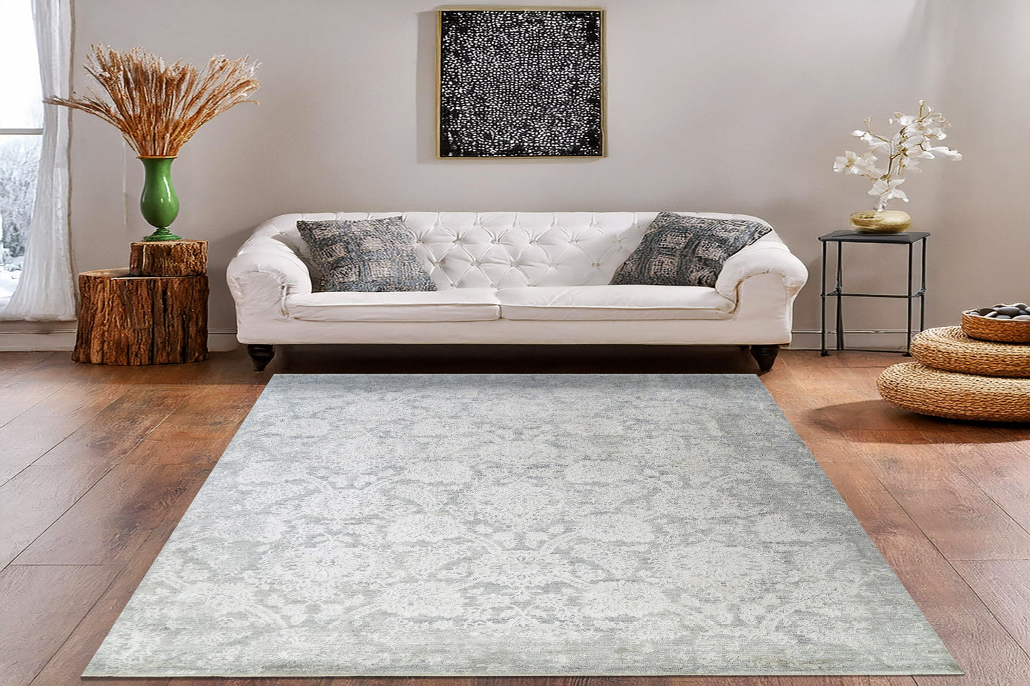 Canyon 15477-910 Grey/Cream Area Rug
