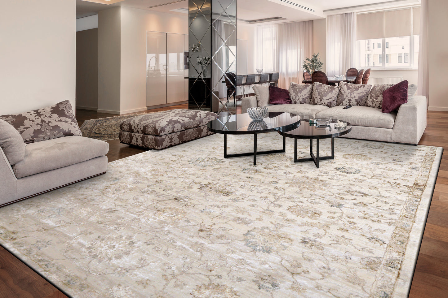 Carina 1251-800 Beige Area Rug