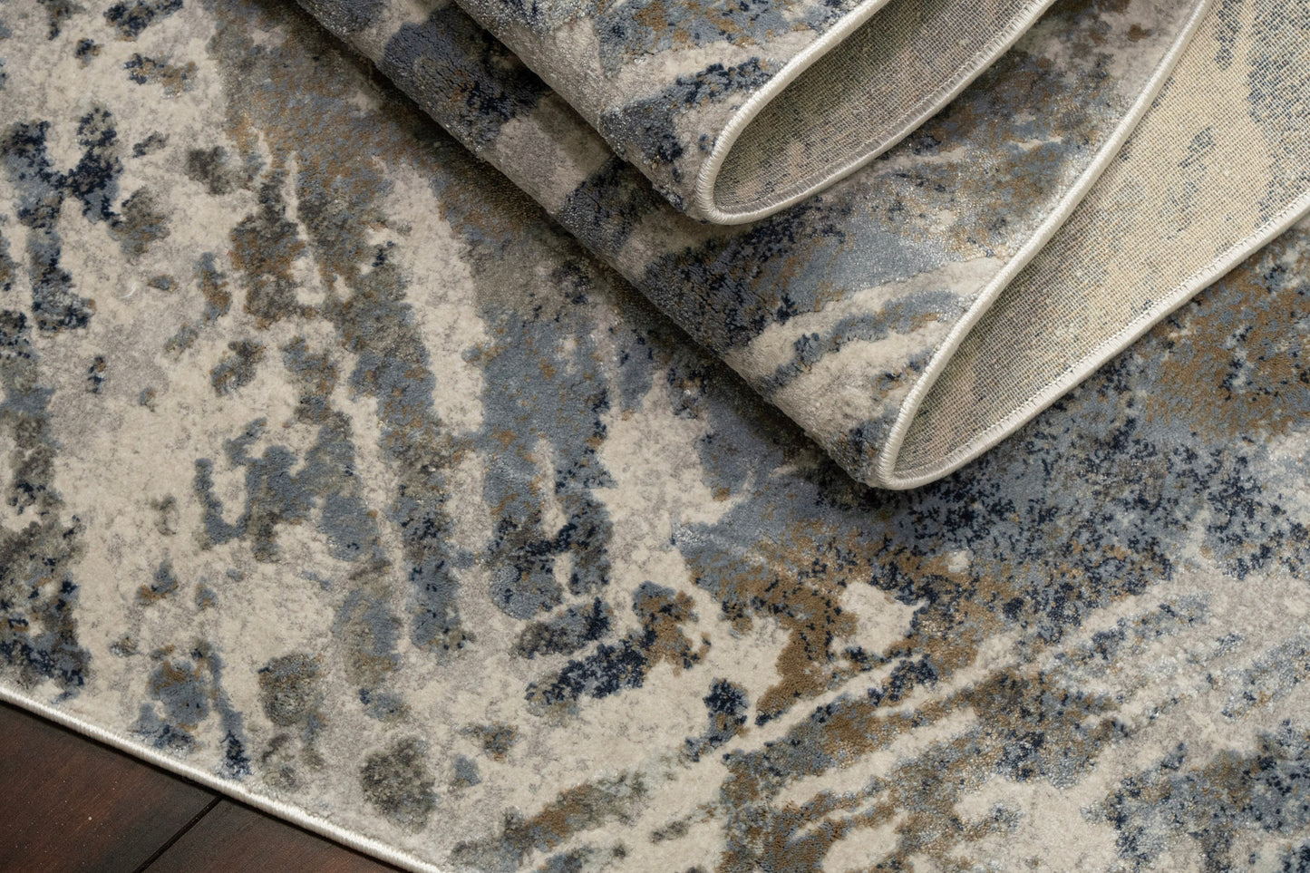 Castilla 3537-950 Grey/Blue Area Rug