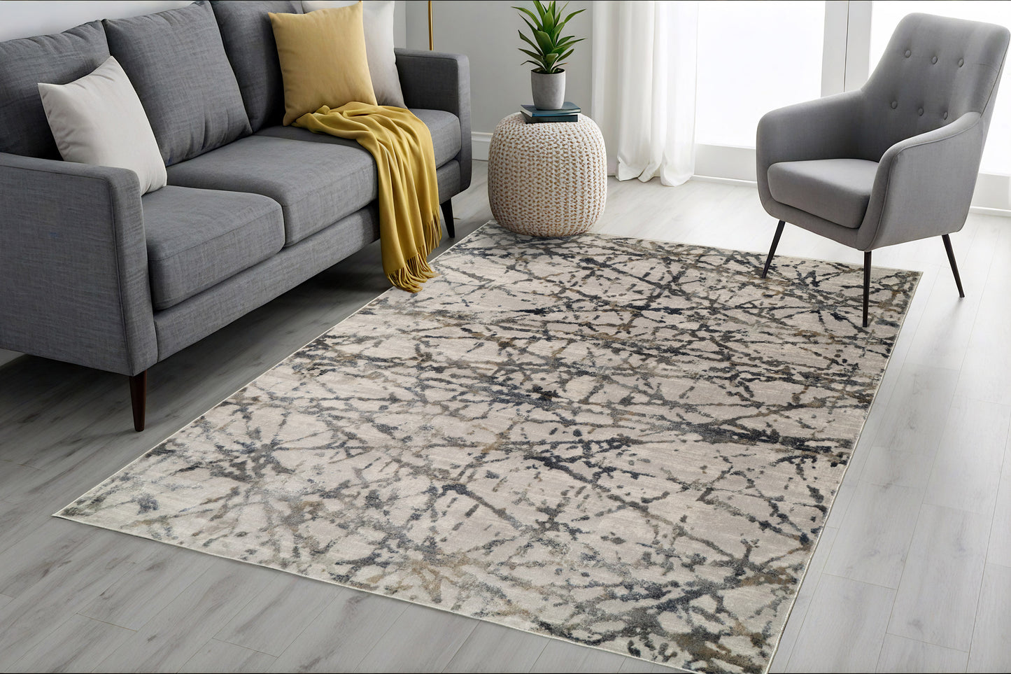 Castilla 3638-995 Grey/Multi Area Rug