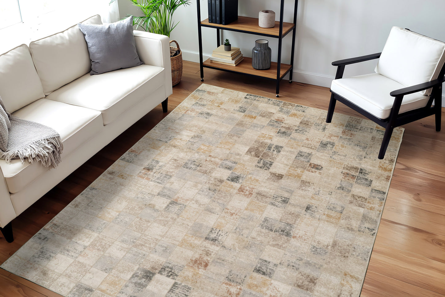 Charlotte 19902-189 Ivory/Beige/Grey Area Rug