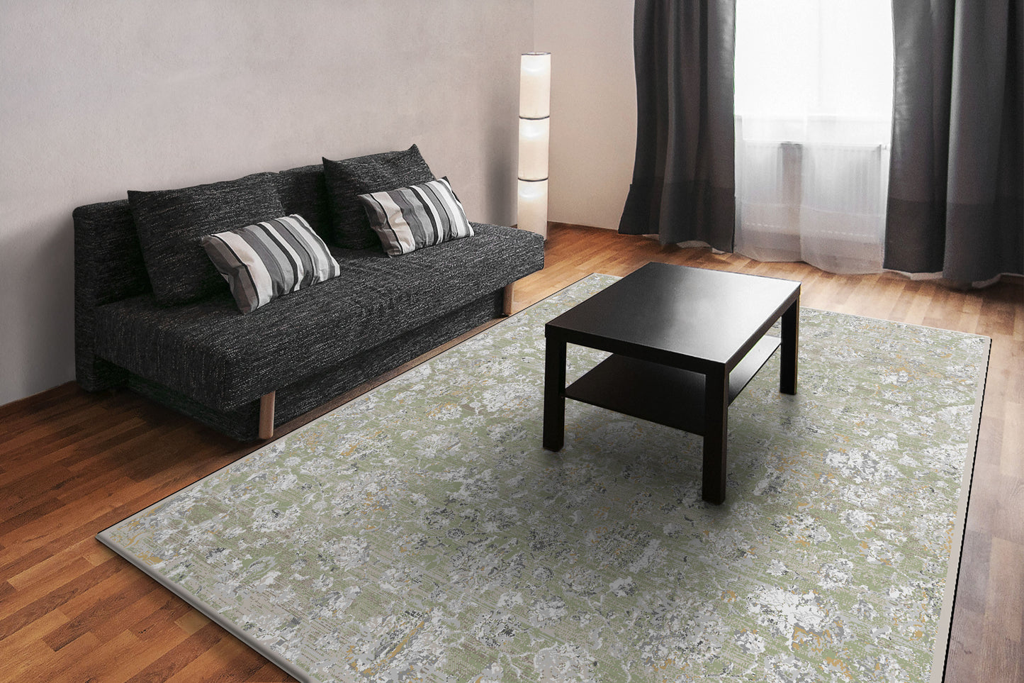 Charlotte 19906-489 Sage/Beige/Grey Area Rug