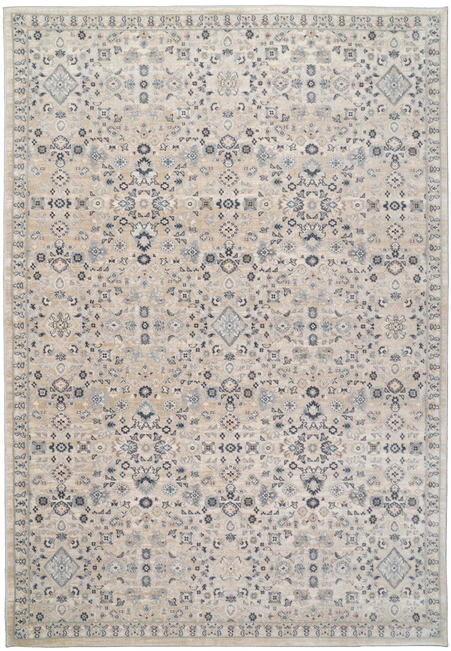 Cosmo 6839-890 Beige/Grey Area Rug