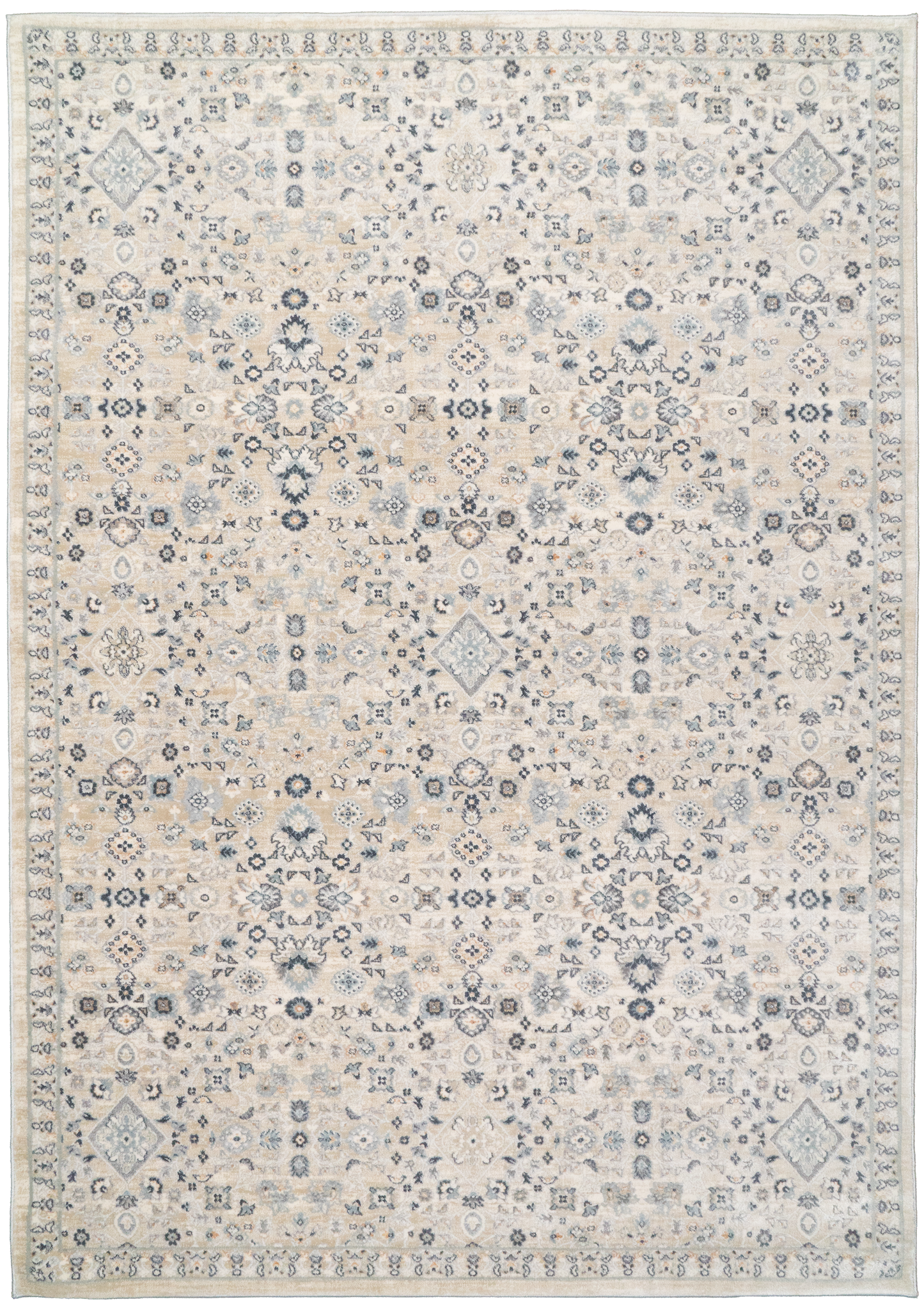 Cosmo 6839-890 Beige/Grey Area Rug