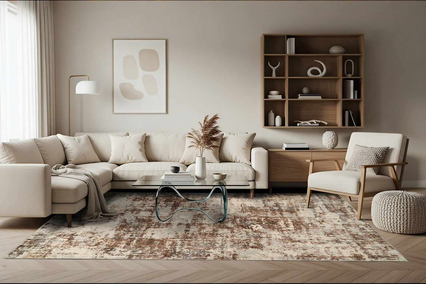 Couture 52016-1626 Ivory/Copper Area Rug