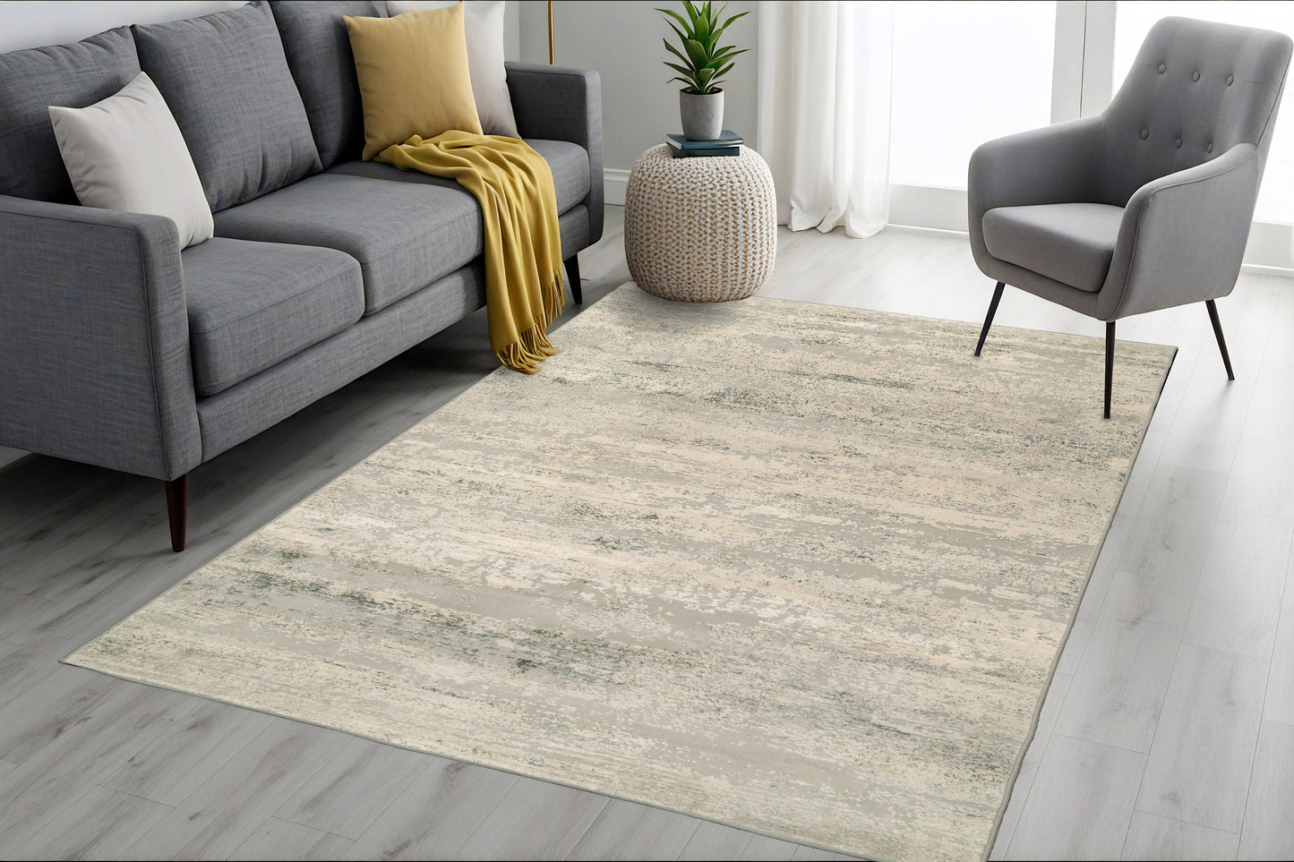Couture 52019-6444 Ivory/Grey Area Rug