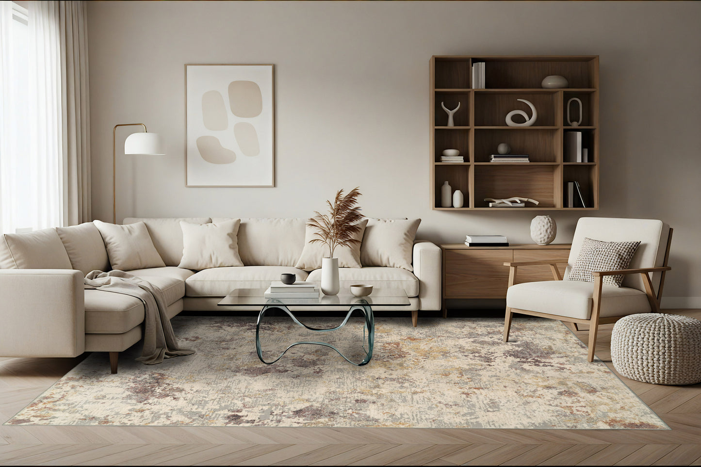 Couture 52023-6414 Grey/Gold Area Rug