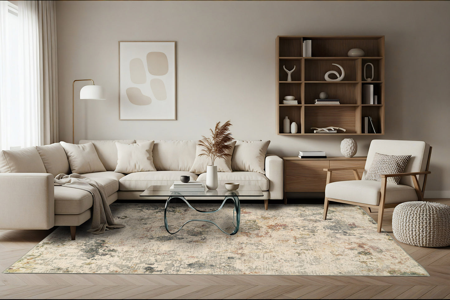 Couture 52023-6464 Grey/Blue Area Rug