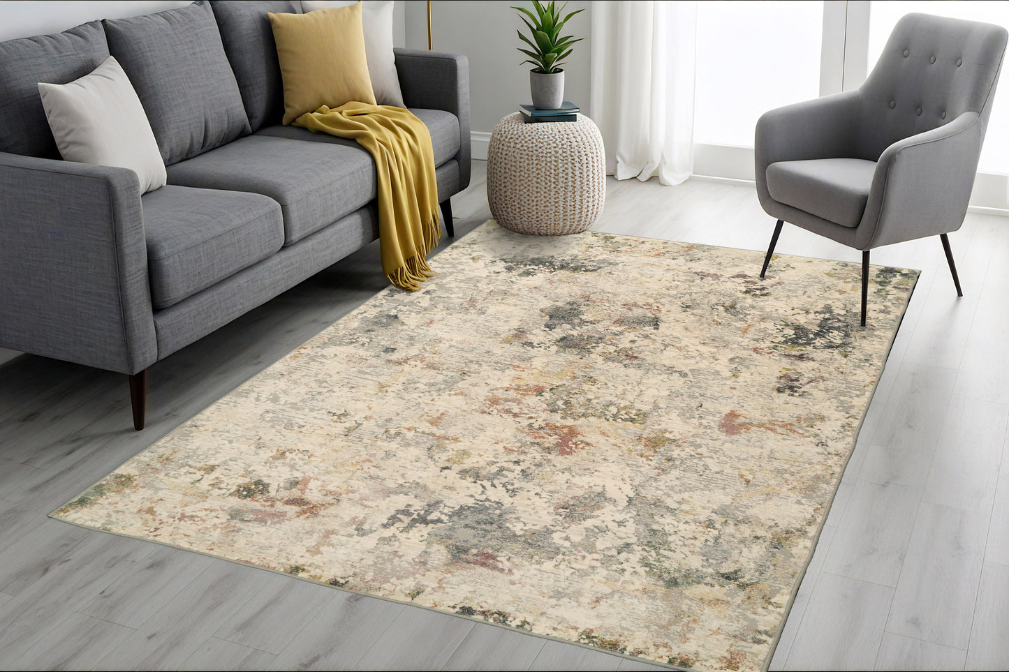 Couture 52023-6464 Grey/Blue Area Rug