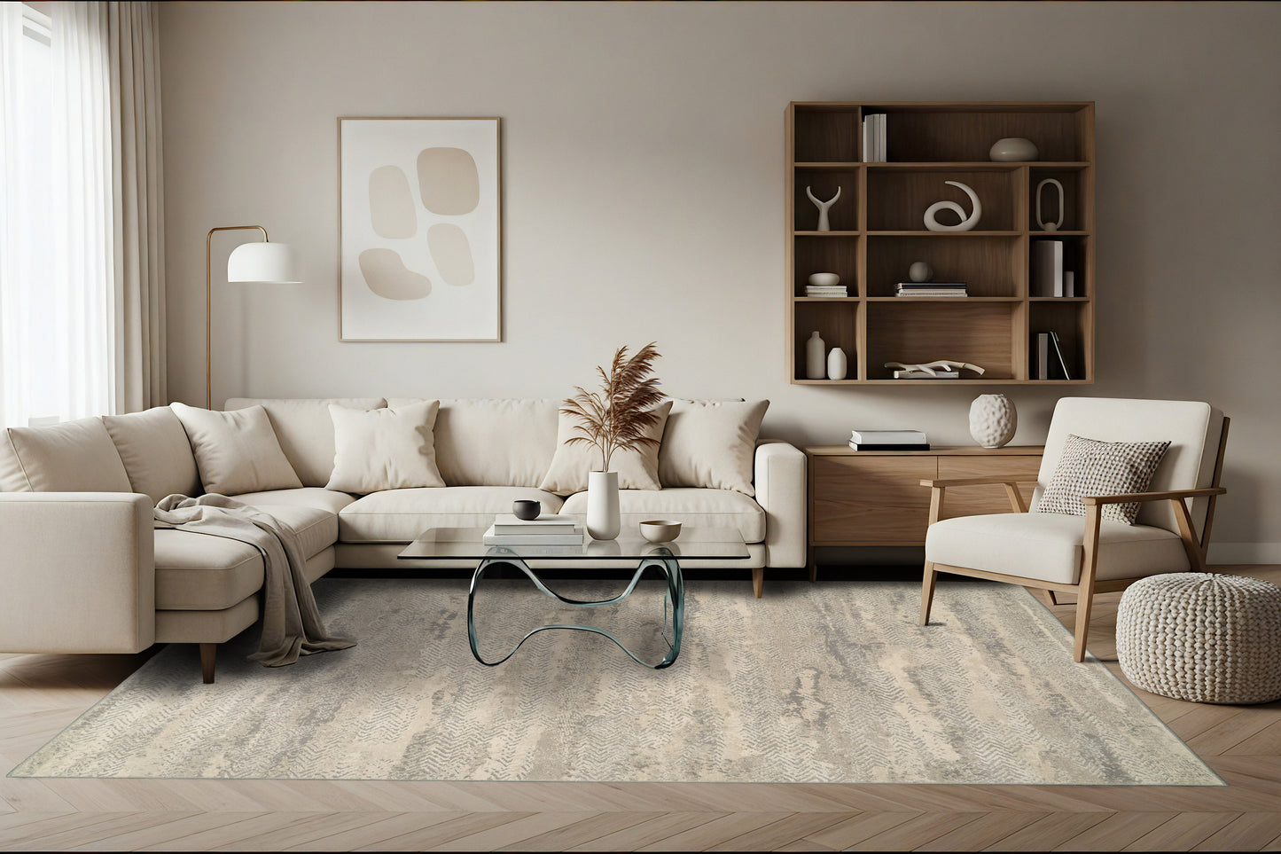 Couture 52028-6424 Grey Area Rug