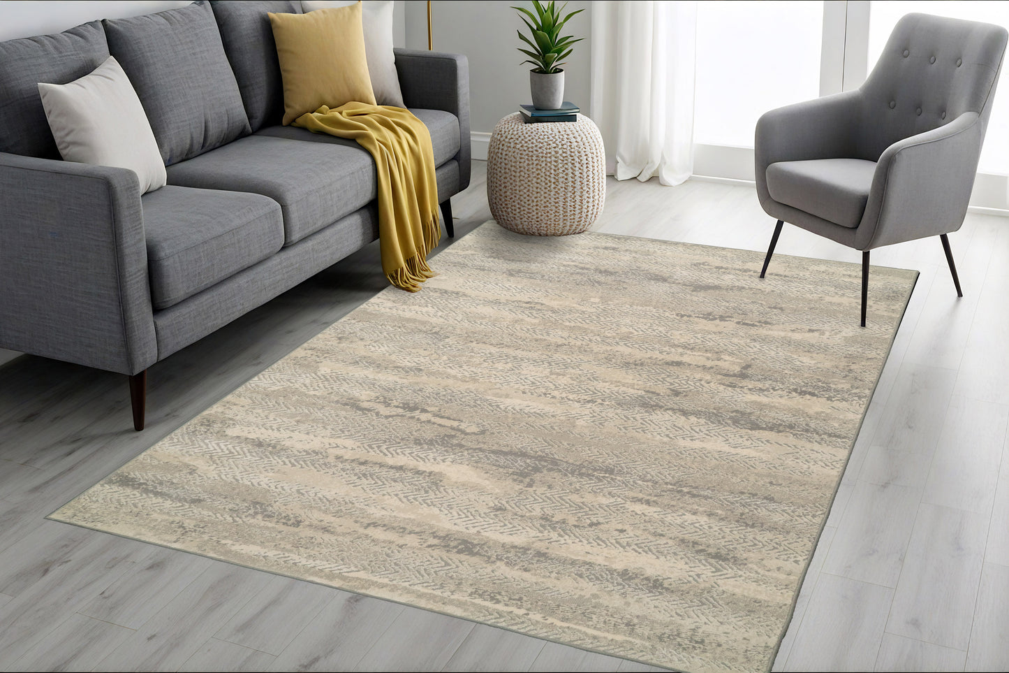 Couture 52028-6424 Grey Area Rug